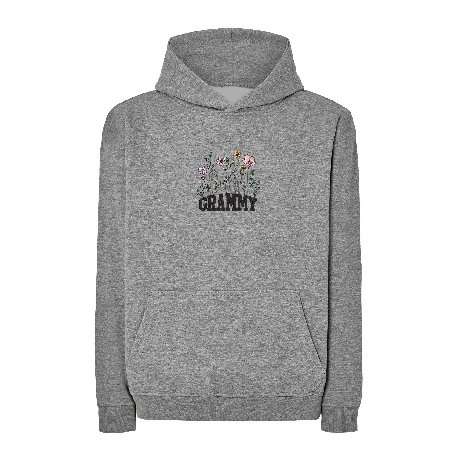 Bluza Floral Grammy – delikatny kwiatowy wzór dla eleganckiej Babci Haft z radości - nadruki i haft na odzieży Warszawa