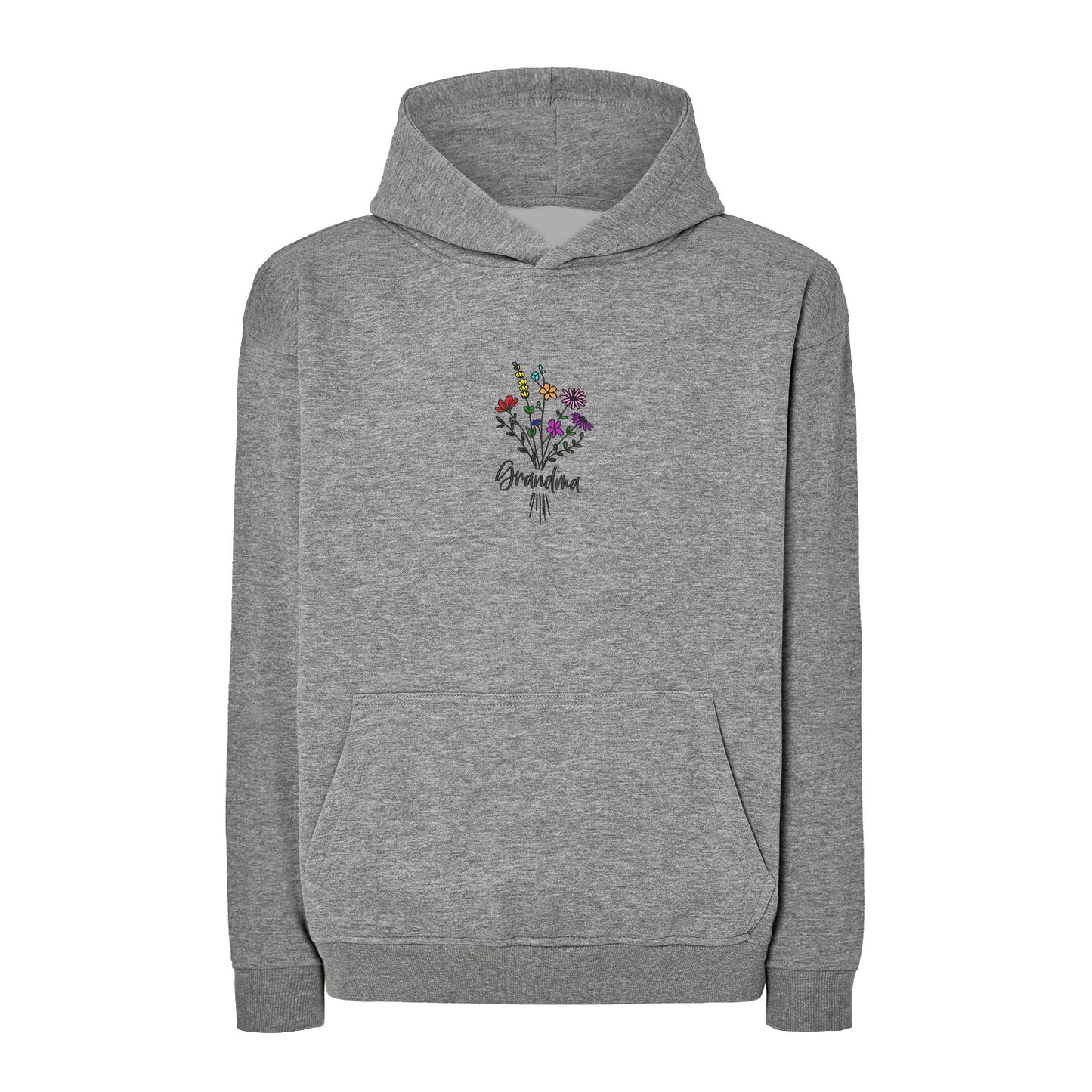 Bluza Grandma Floral – subtelny kwiatowy haft dla Babci Haft z radości - nadruki i haft na odzieży Warszawa