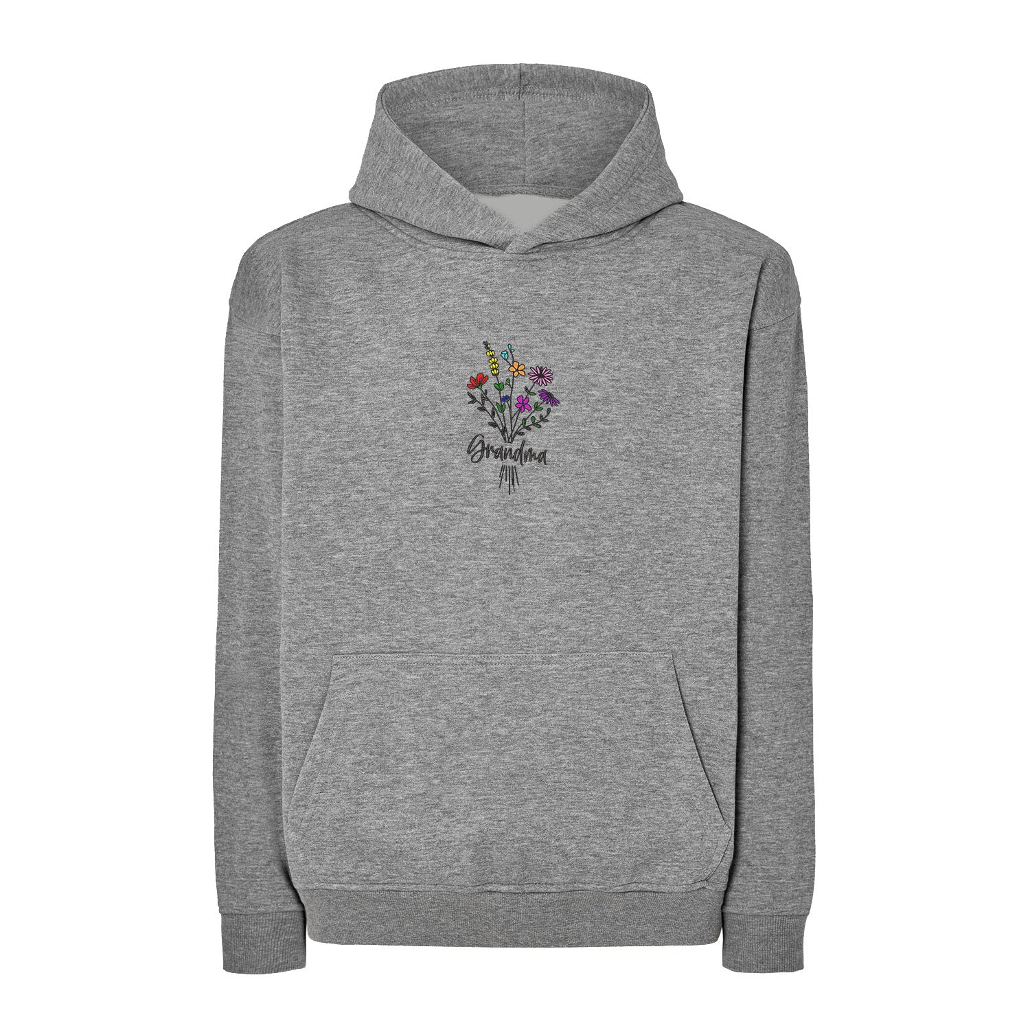 Bluza Grandma Floral – subtelny kwiatowy haft dla Babci Haft z radości - nadruki i haft na odzieży Warszawa