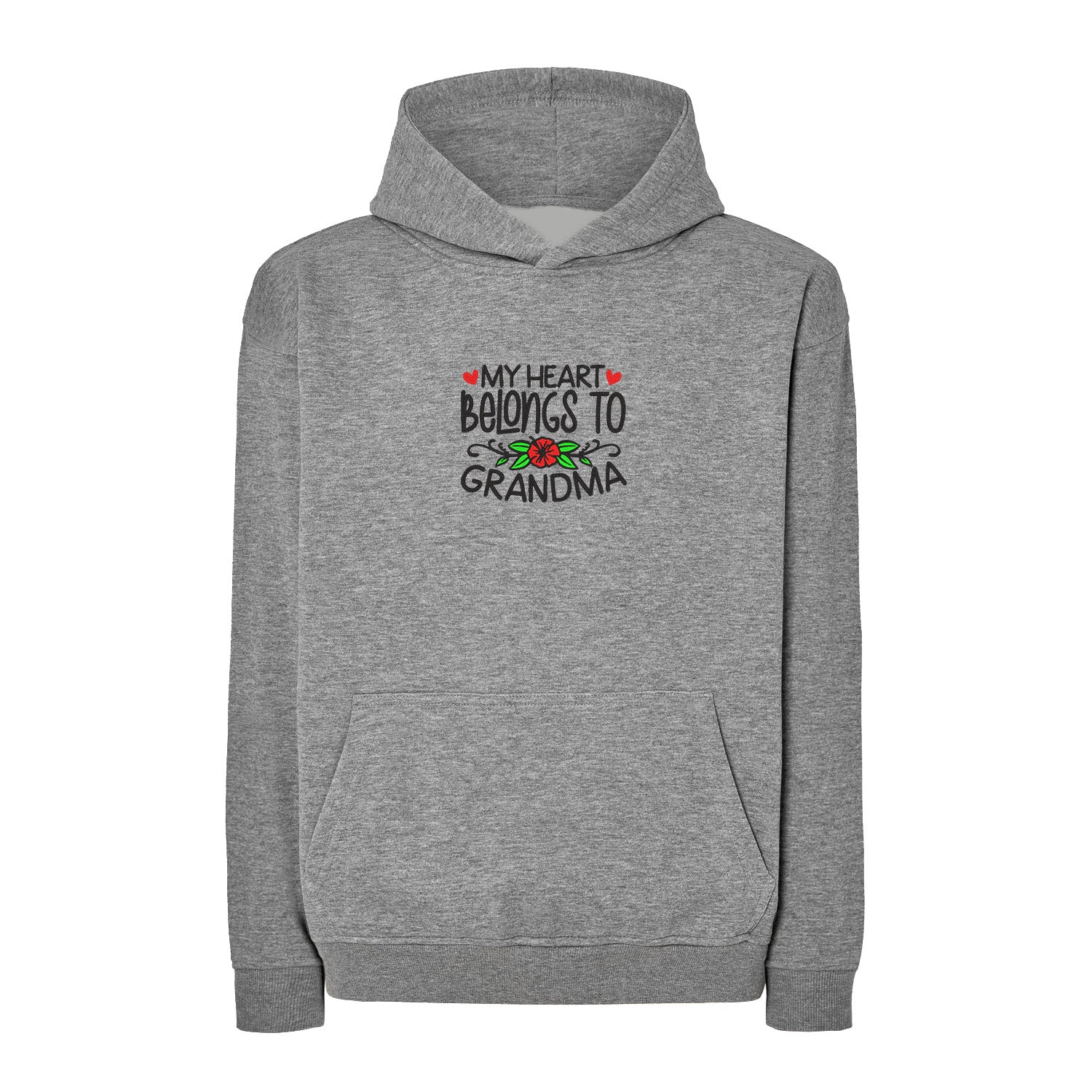 Bluza My Heart Belongs to Grandma – pełna miłości i wdzięczności Haft z radości - nadruki i haft na odzieży Warszawa
