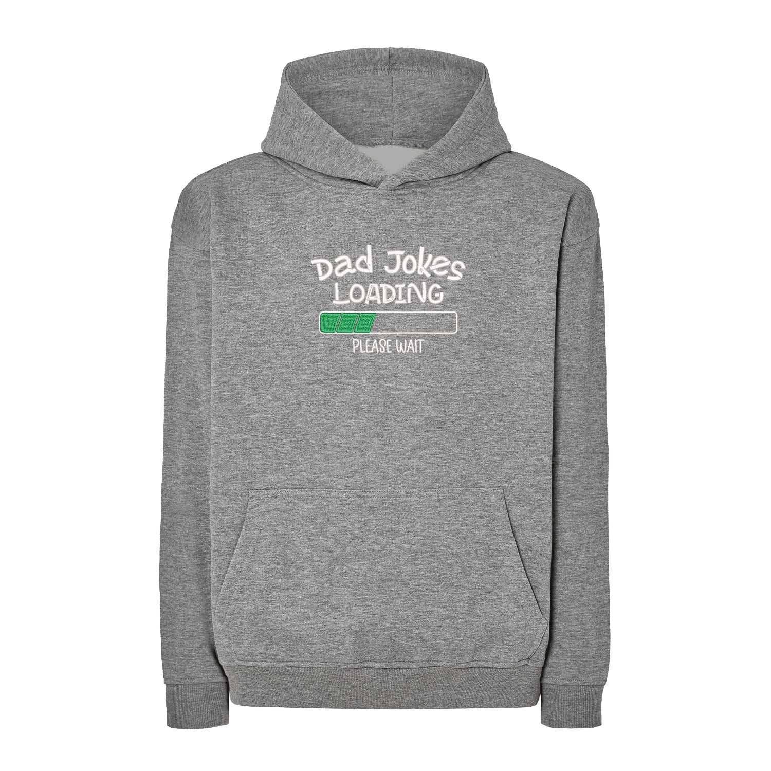 Bluza oversize z haftem „Dad Jokes Embroidery” – prezent dla taty z humorem | Śmieszna bluza dla ojca