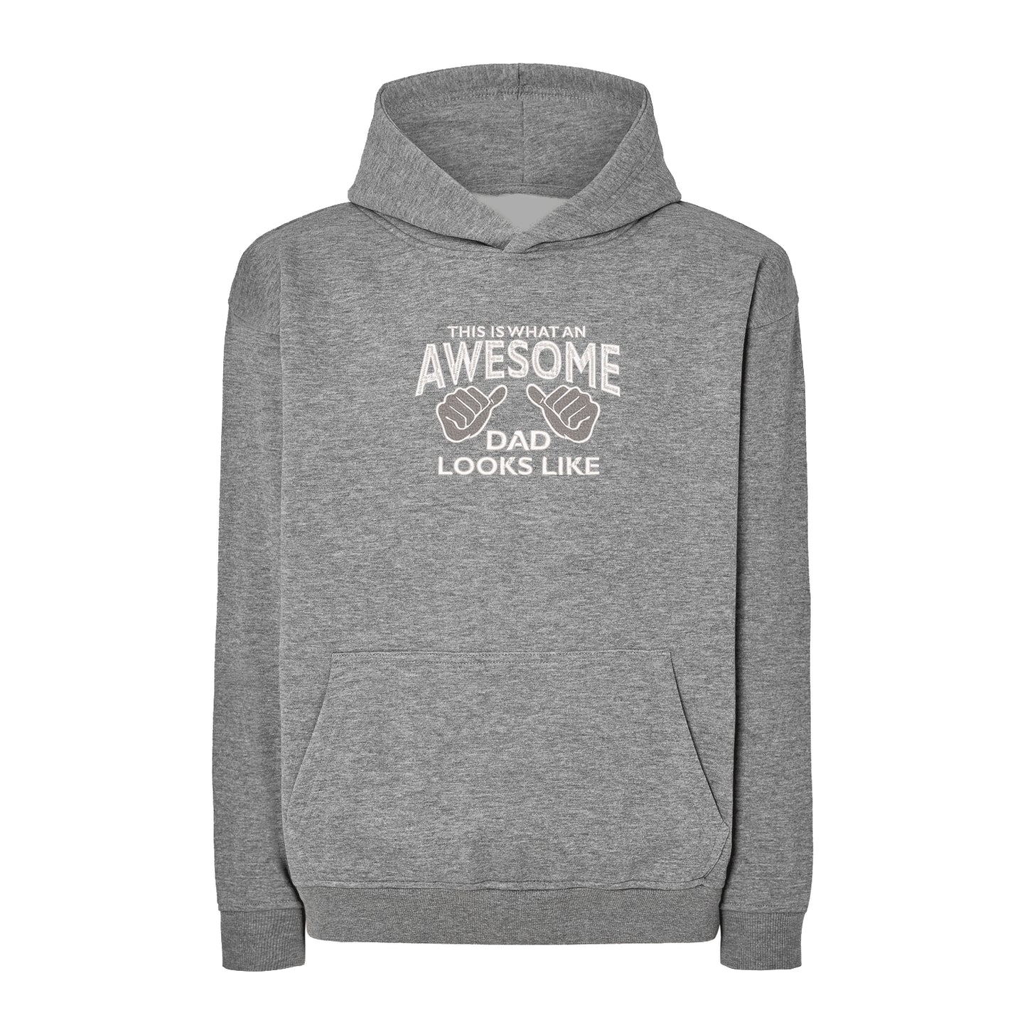 Bluza oversize męska "Awesome Dad" z haftem | Prezent dla taty | Wysokiej jakości haft komputerowy