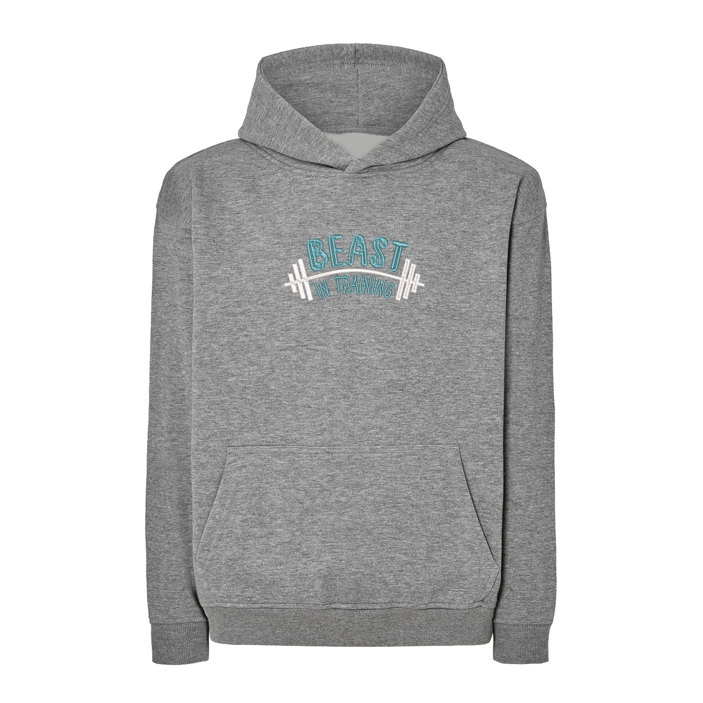 Bluza oversize "Beast in Training Dad" z haftem | Prezent dla aktywnego taty | Męska bluza oversize