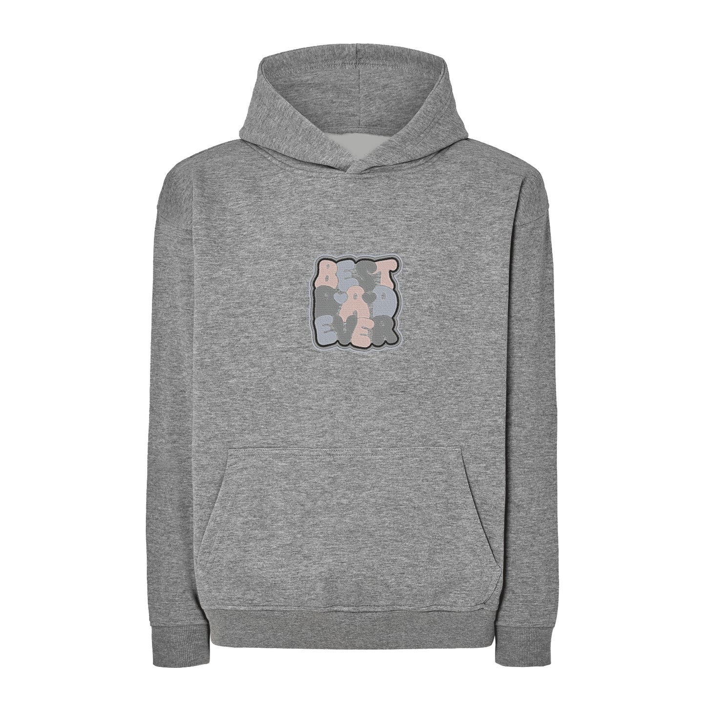 Bluza oversize „Best Dad Ever 2” z haftem | Prezent dla taty | Męska bluza oversize
