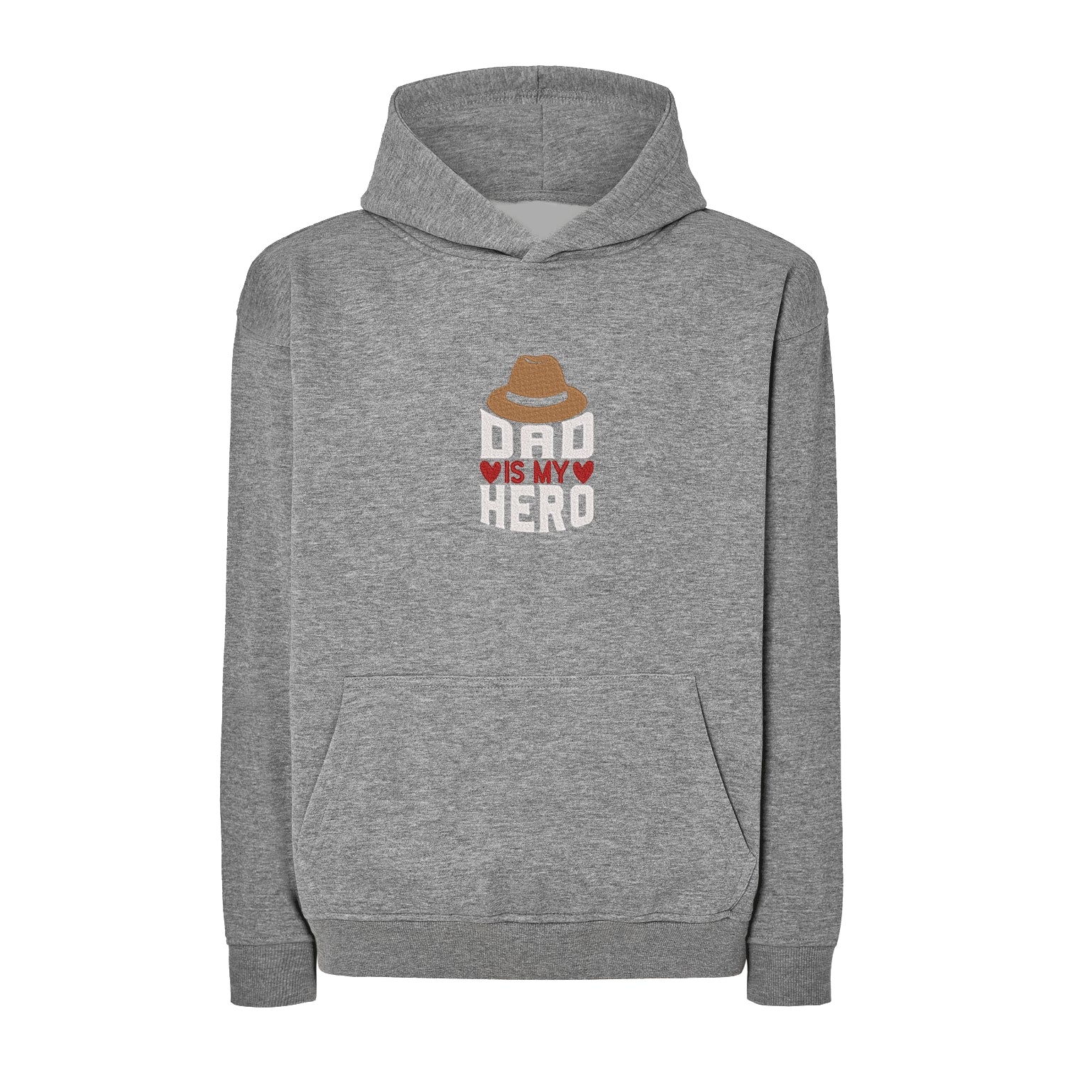 Bluza oversize „Dad is My Hero” z haftem komputerowym – idealna na prezent dla taty