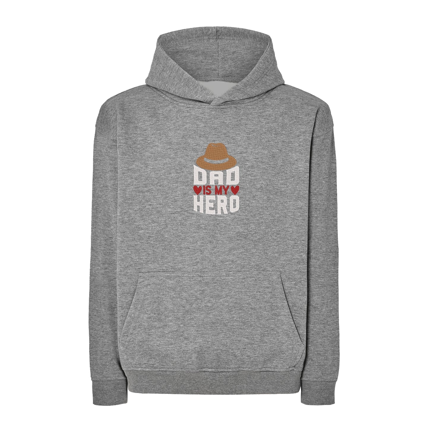 Bluza oversize „Dad is My Hero” z haftem komputerowym – idealna na prezent dla taty