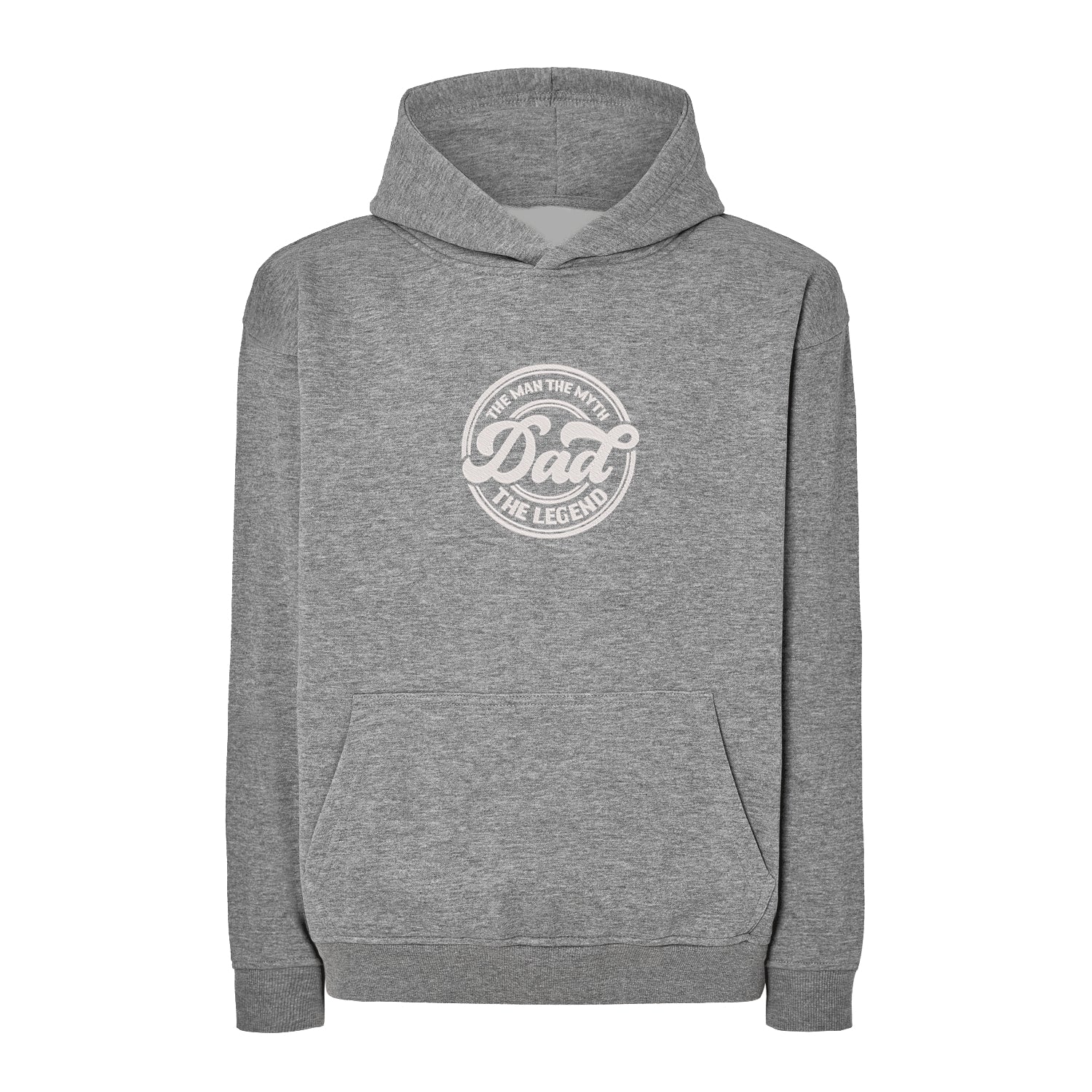 Bluza oversize „Dad – The Man, The Myth, The Legend” z haftem | Prezent dla taty z charakterem