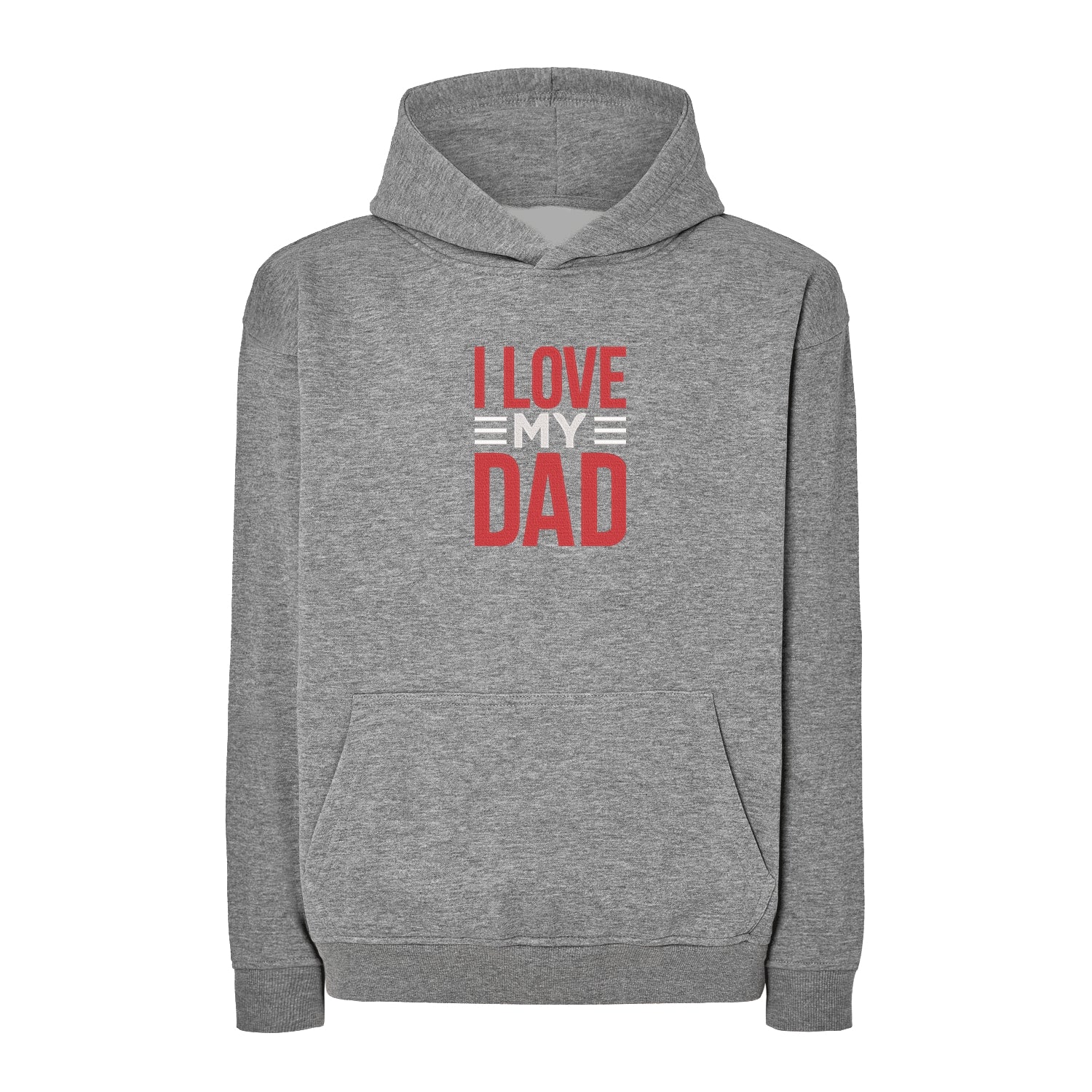 Bluza oversize "I Love My Dad 2" z haftem | Prezent dla taty | Bluza oversize Haft z radości