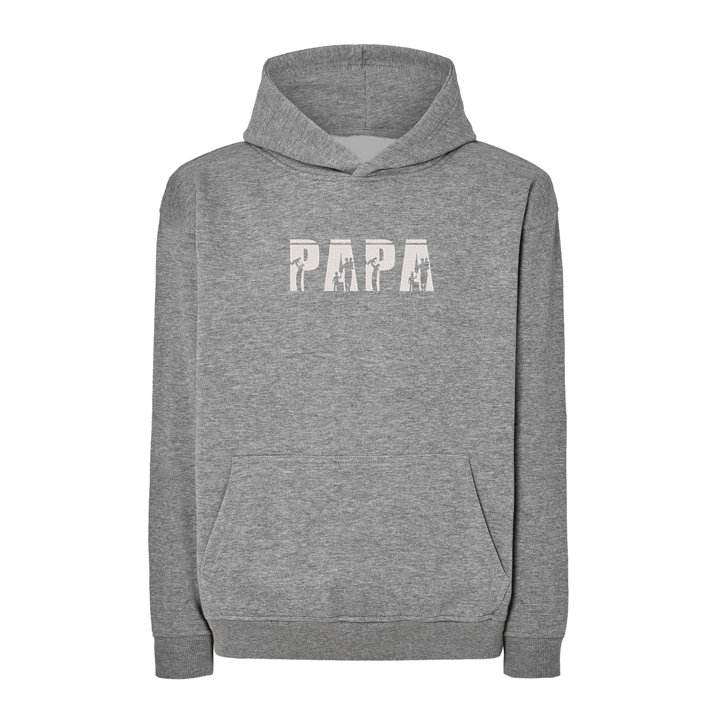 Bluza oversize "Papa Sign" z haftem | Bluza oversize dla taty | Personalizowany prezent dla Papy