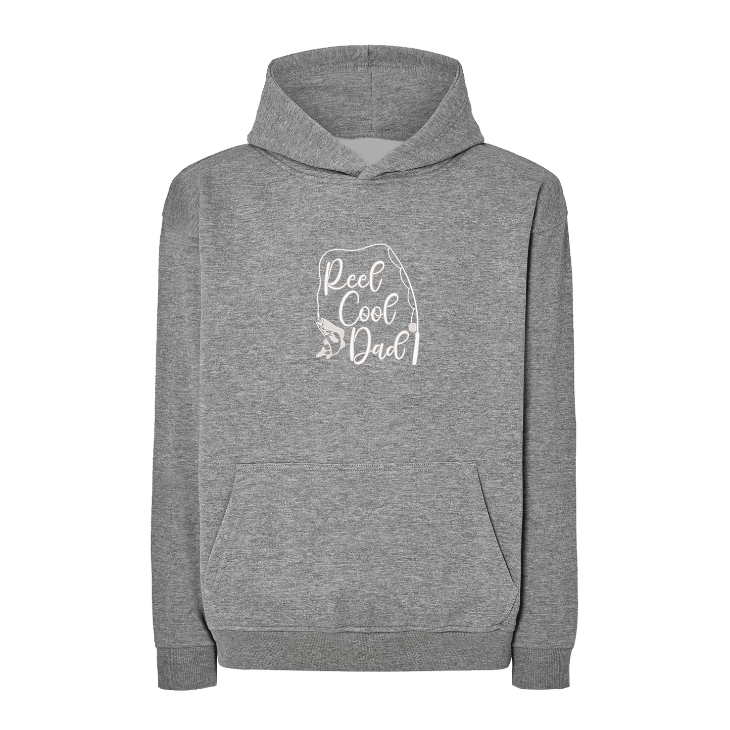 Bluza oversize „Reel Cool Dad” z haftem | Prezent dla wędkarza | Bluza oversize dla taty
