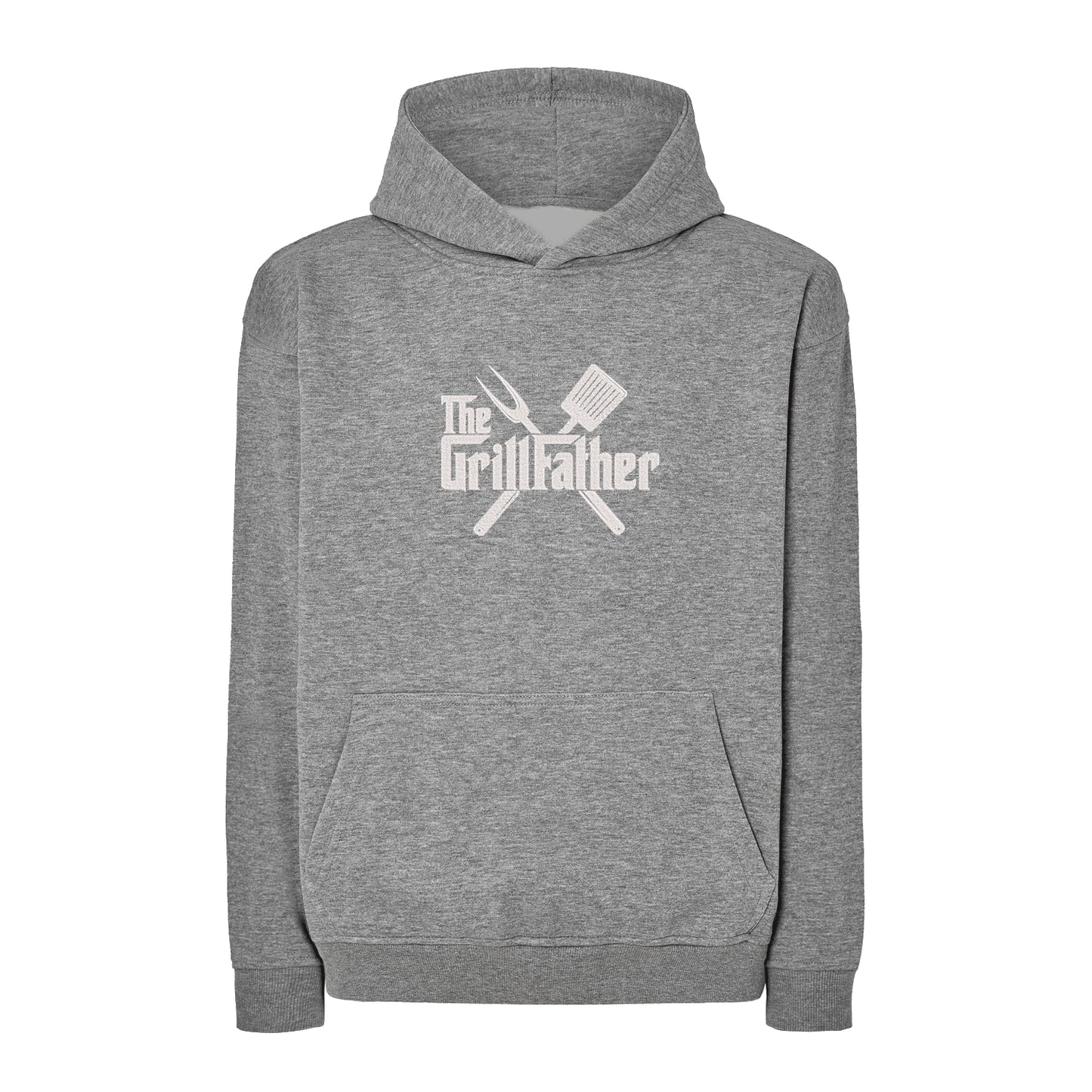 Bluza oversize „The Grill Father” z haftem | Prezent dla fana grilla | Śmieszna bluza na Dzień Ojca lub urodziny