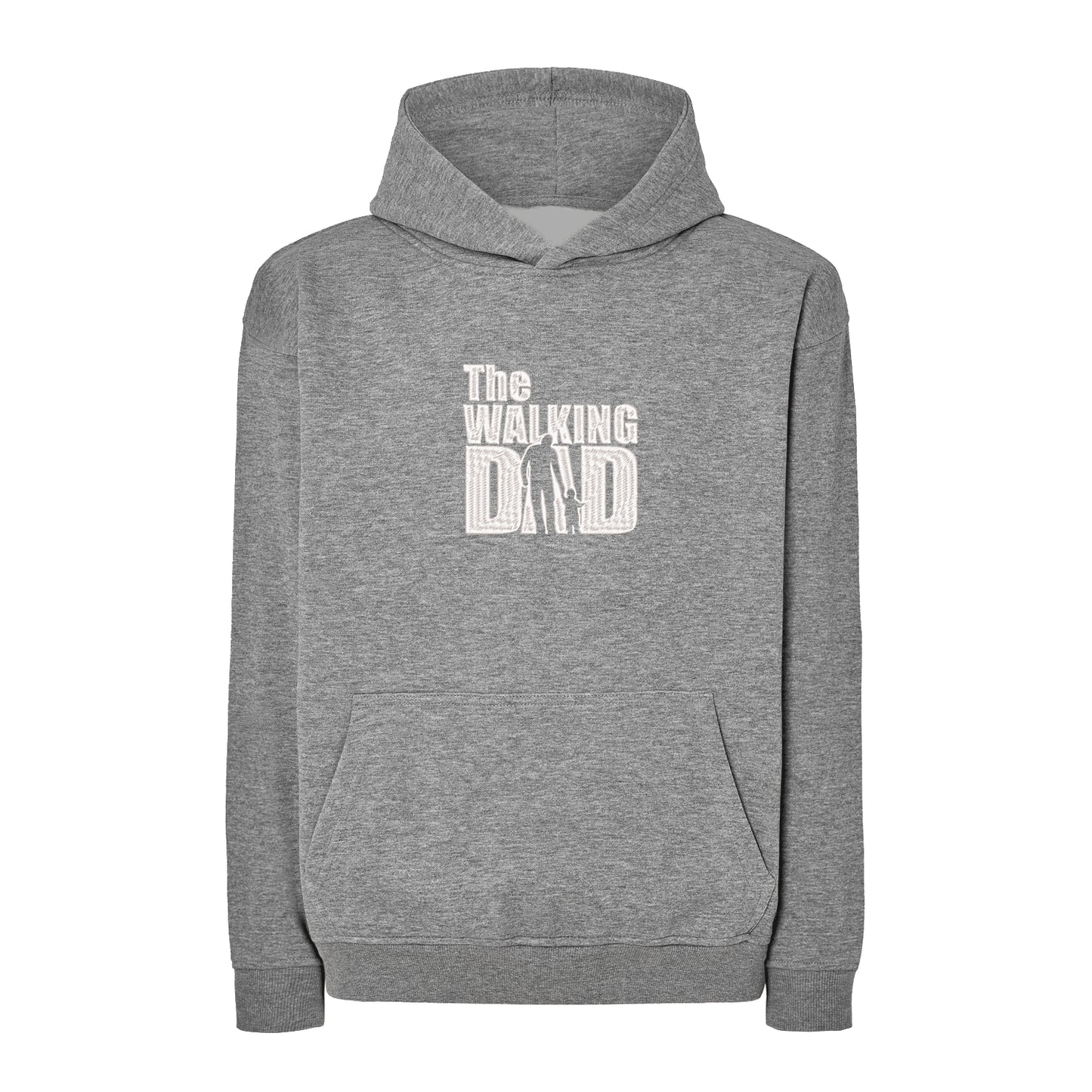 Bluza oversize „The Walking Dad” z haftem | Śmieszny prezent dla taty | Bluza oversize z oryginalnym wzorem