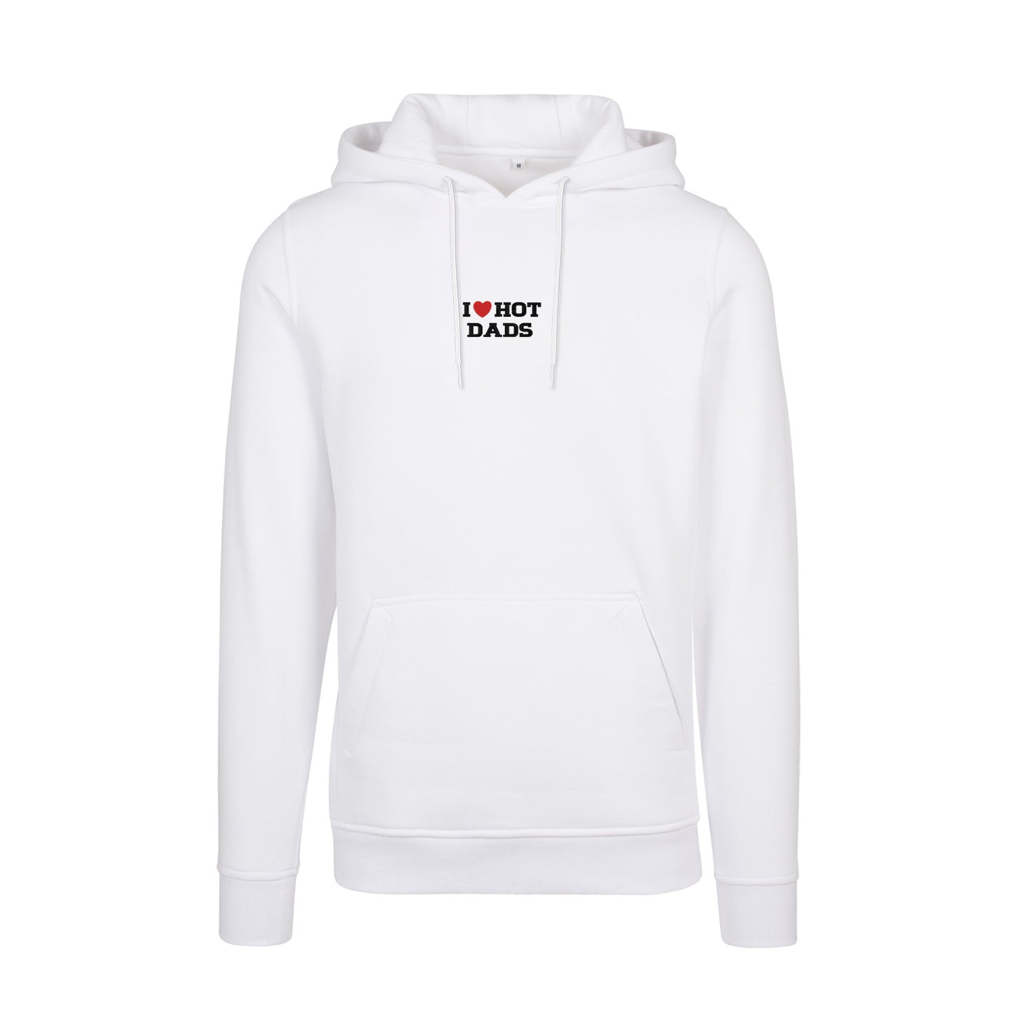 Bluza I LOVE HOT DADS z haftem – klasyczna, z kapturem lub oversize Haft z radości - nadruki i haft na odzieży Warszawa