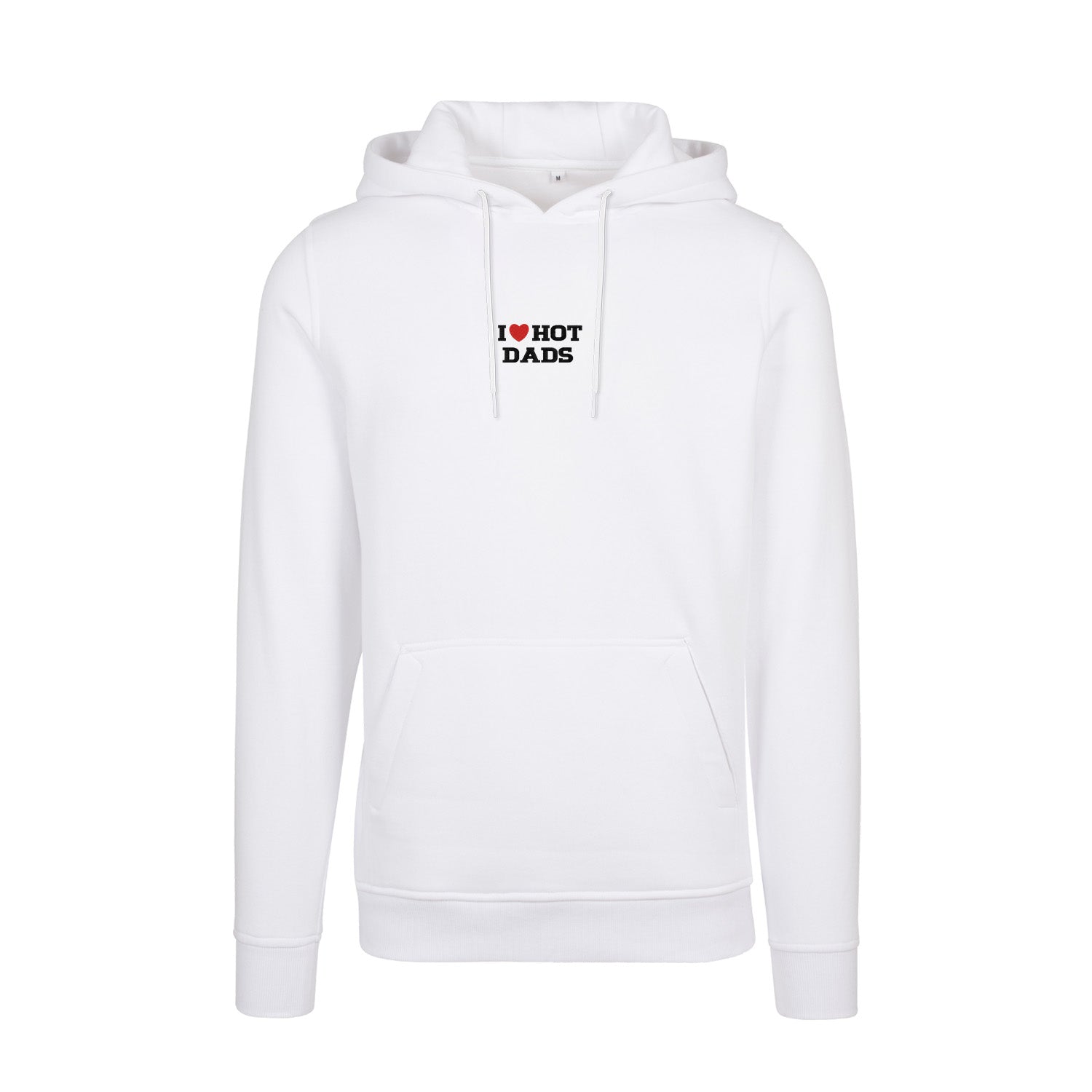 Bluza I LOVE HOT DADS z haftem – klasyczna, z kapturem lub oversize Haft z radości - nadruki i haft na odzieży Warszawa