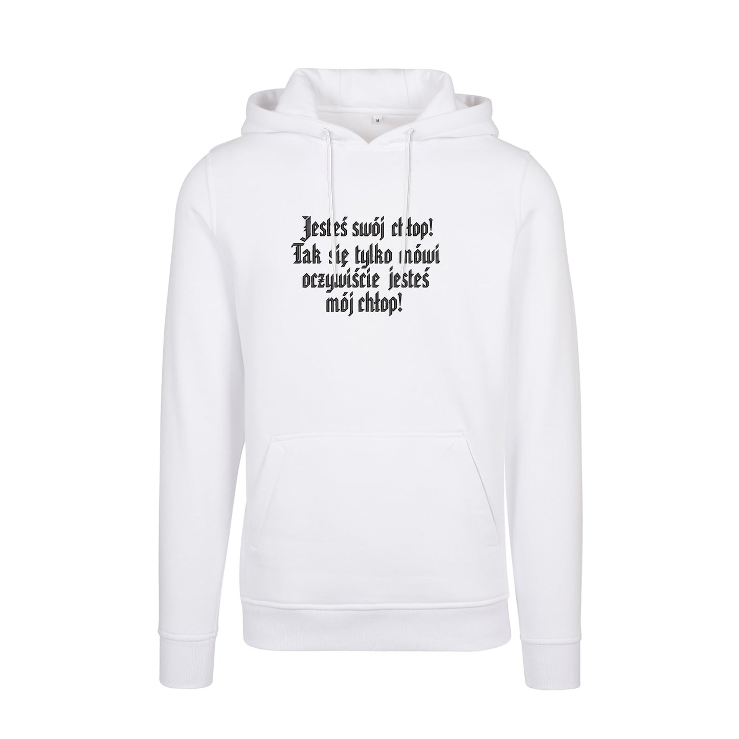 Bluza z haftem 3D „Jesteś swój chłop! Tak się tylko mówi, oczywiście jesteś mój chłop!” Haft z radości - nadruki i haft na odzieży Warszawa