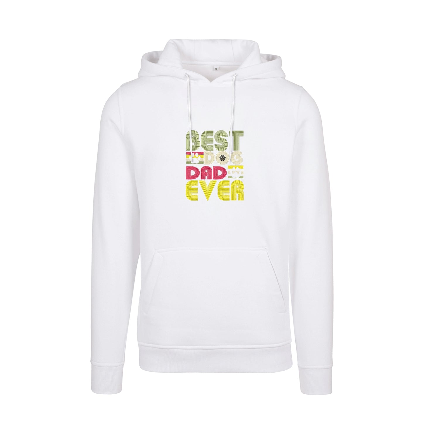 Bluza z kapturem „Best Dog Dad Ever” z haftem | Prezent dla psiarza | Męska bluza z kapturem