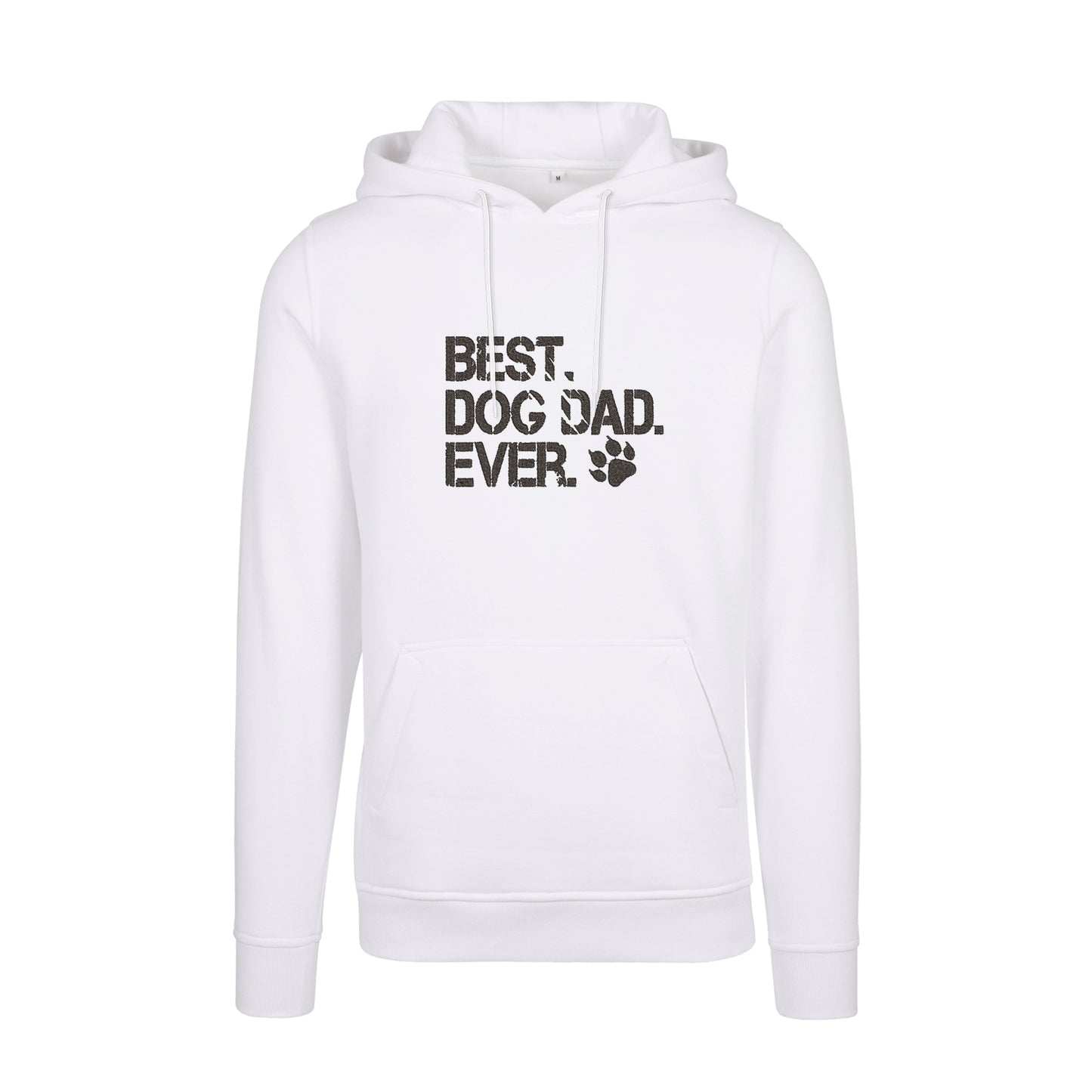 Bluza z kapturem „Best Dog Dad Ever 2” z haftem | Prezent dla psiarza | Męska bluza z kapturem