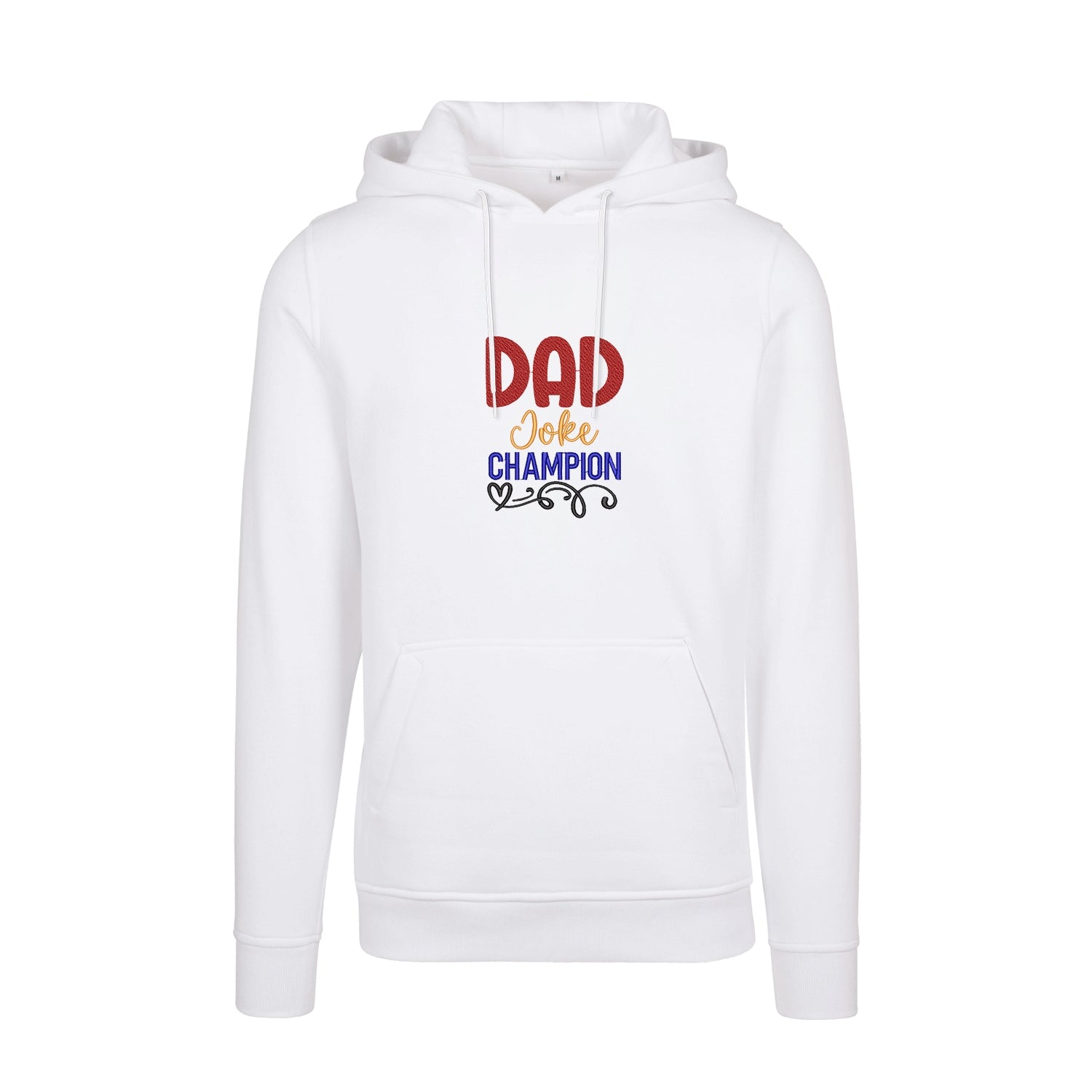Bluza z kapturem „Dad Joke Champion” z haftem – śmieszny prezent dla taty z poczuciem humoru Haft z radości