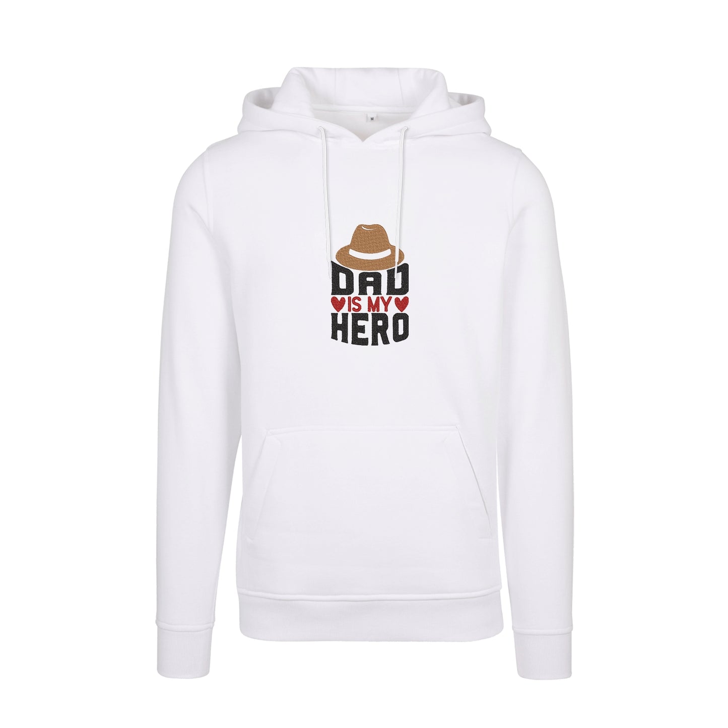 Bluza z kapturem „Dad is My Hero” z haftem komputerowym – idealna na prezent dla taty