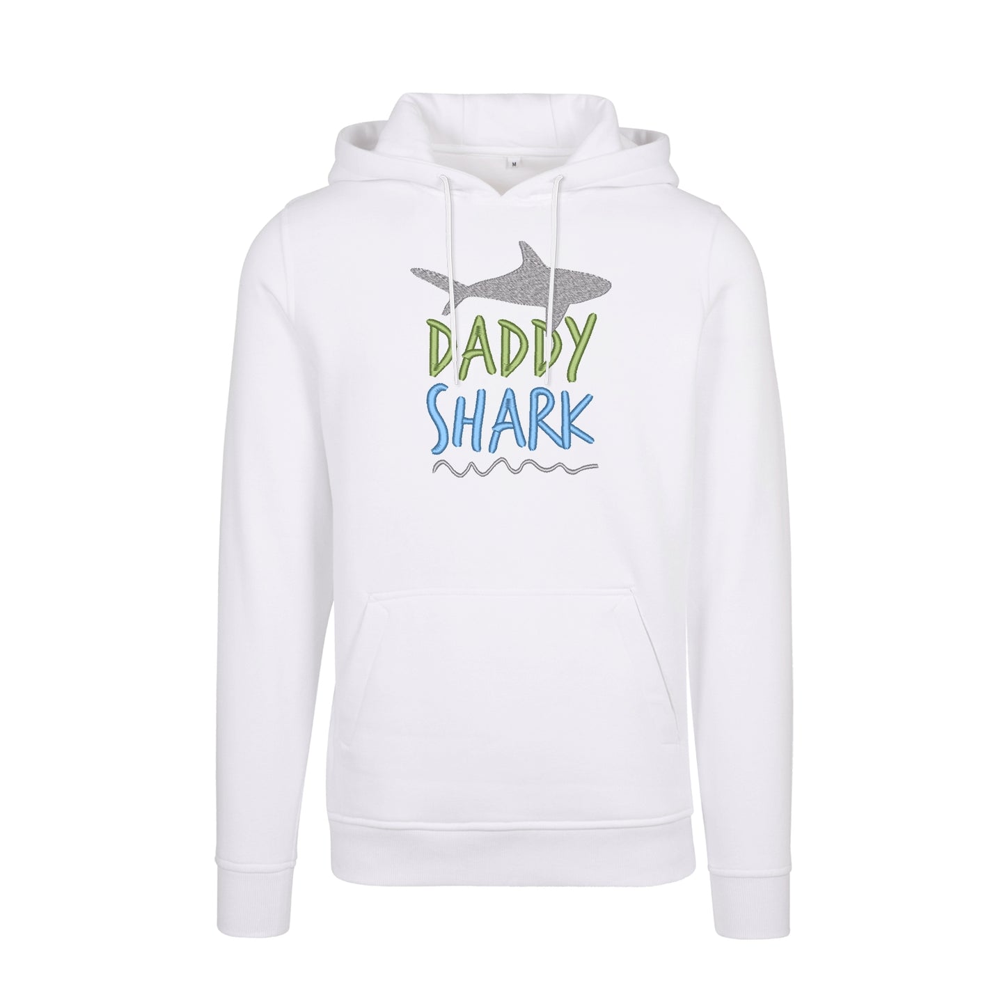 Bluza z kapturem z haftem „Daddy Shark” | Prezent dla taty z humorem