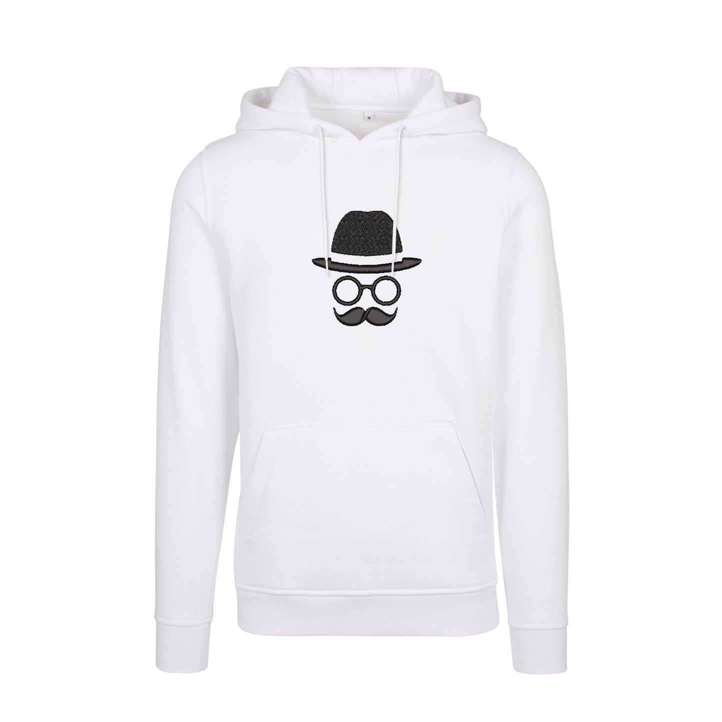 Bluza z kapturem z haftem „Father with Moustache” | Stylowy prezent dla taty z charakterem