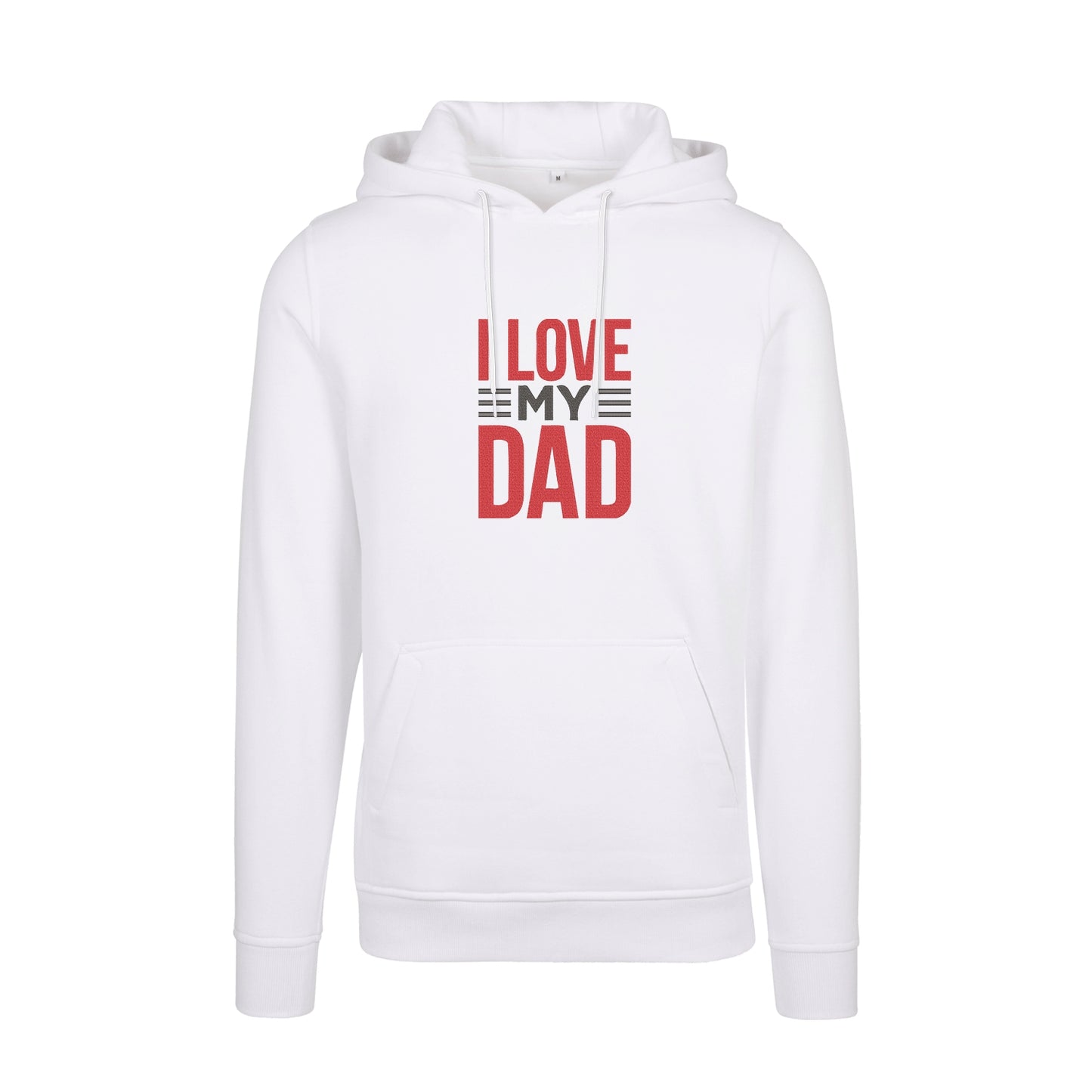 Bluza z kapturem "I Love My Dad 2" z haftem | Prezent dla taty | Bluza z kapturem