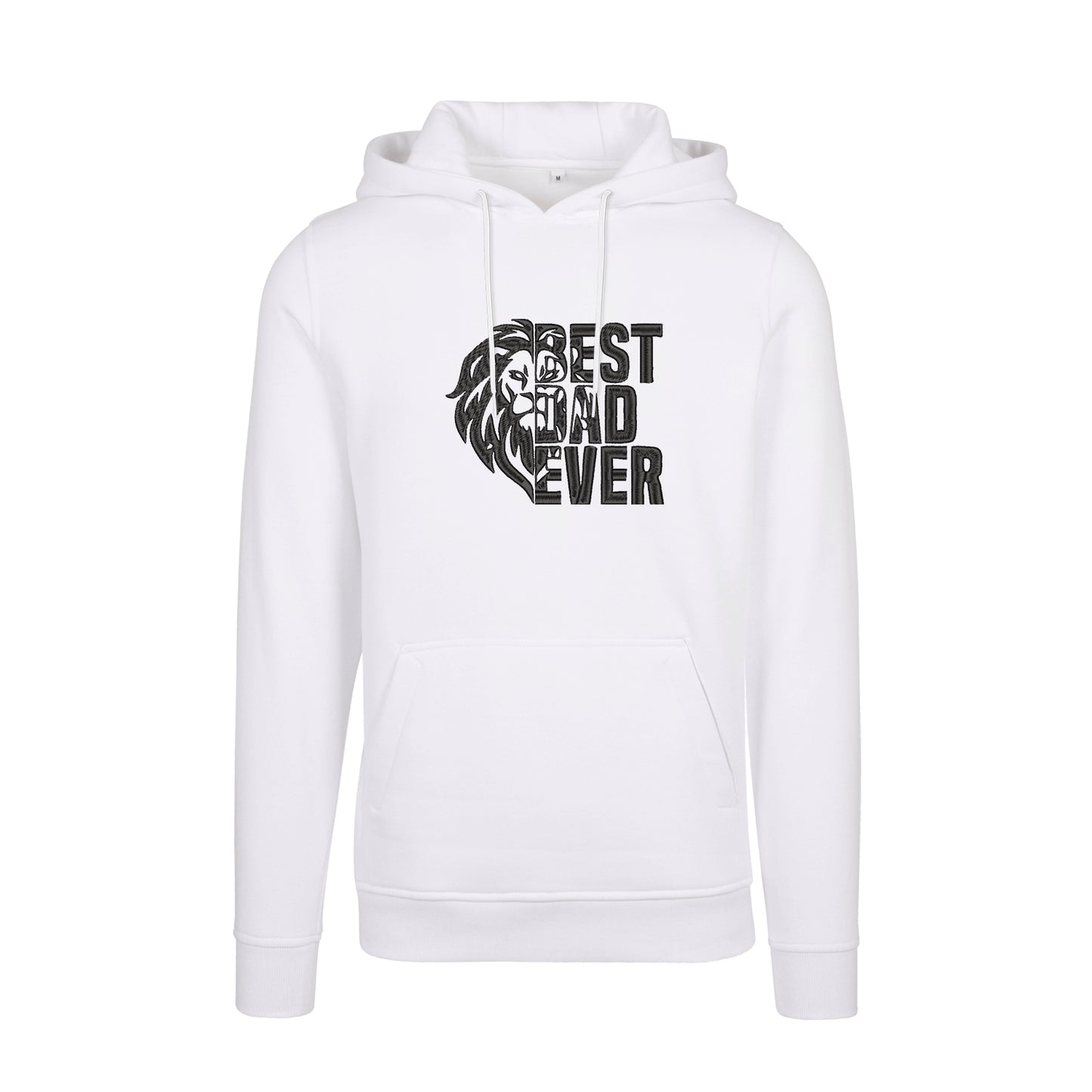 Bluza z kapturem "Lion Best Dad Ever" z haftem | Prezent dla najlepszego taty | Haft komputerowy