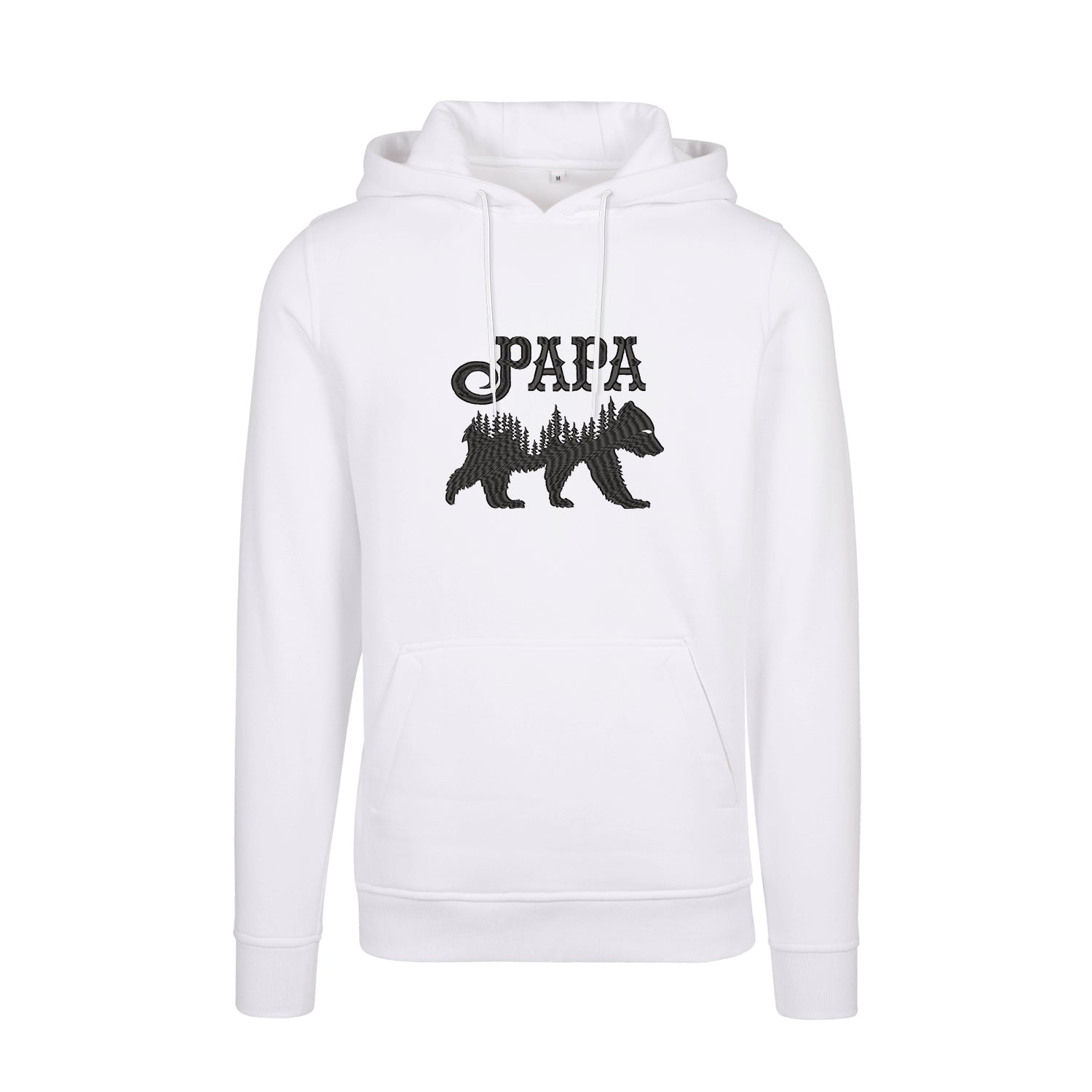 Bluza z kapturem "Papa Bear" z haftem | Męska bluza z kapturem z motywem taty niedźwiedzia | Idealny prezent dla ojca Haft z radości