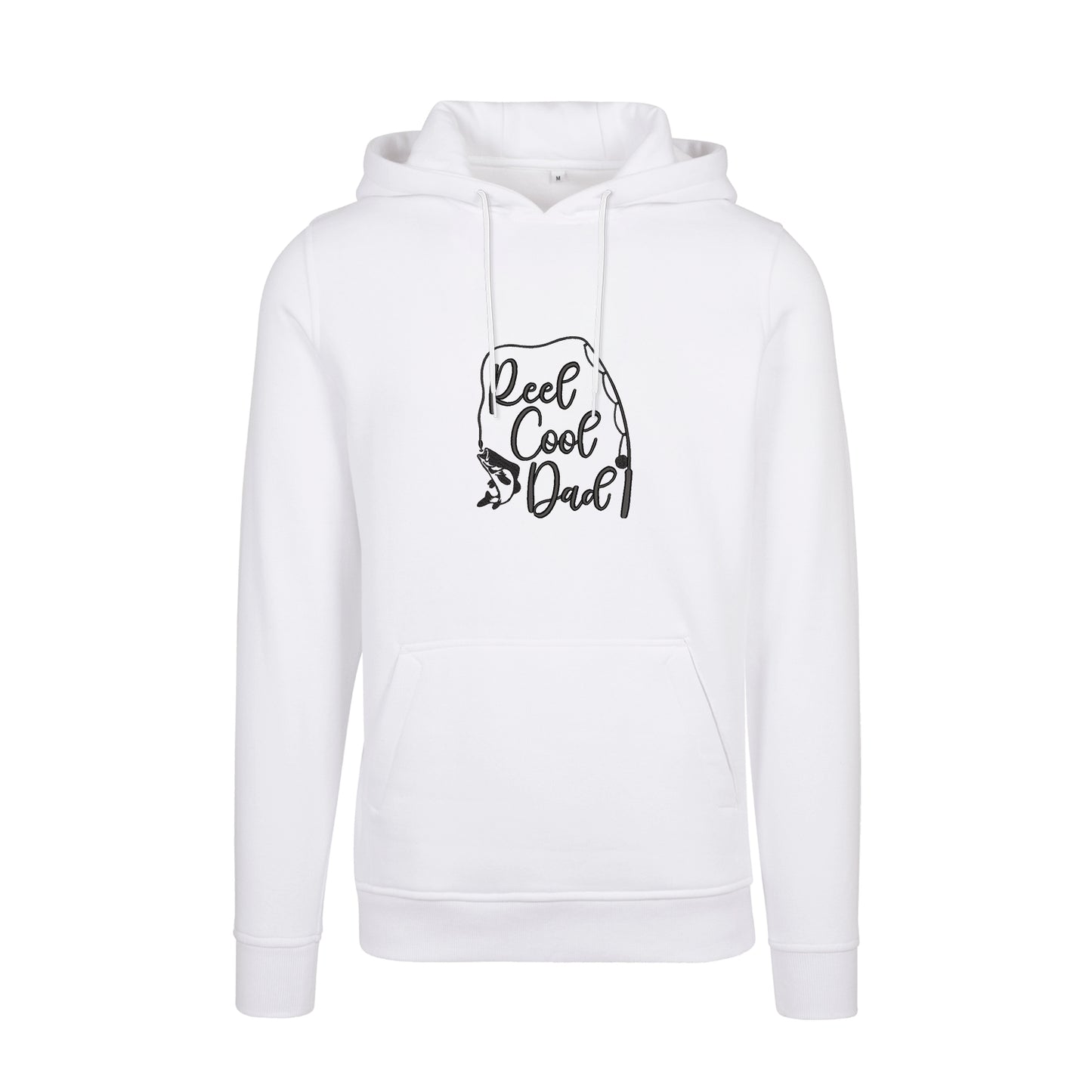 Bluza z kapturem „Reel Cool Dad” z haftem | Prezent dla wędkarza | Bluza z kapturem dla taty