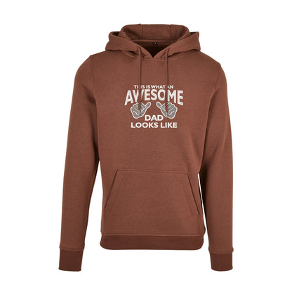 Bluza z kapturem męska "Awesome Dad" z haftem | Prezent dla taty | Wysokiej jakości haft komputerowy Haft z radości