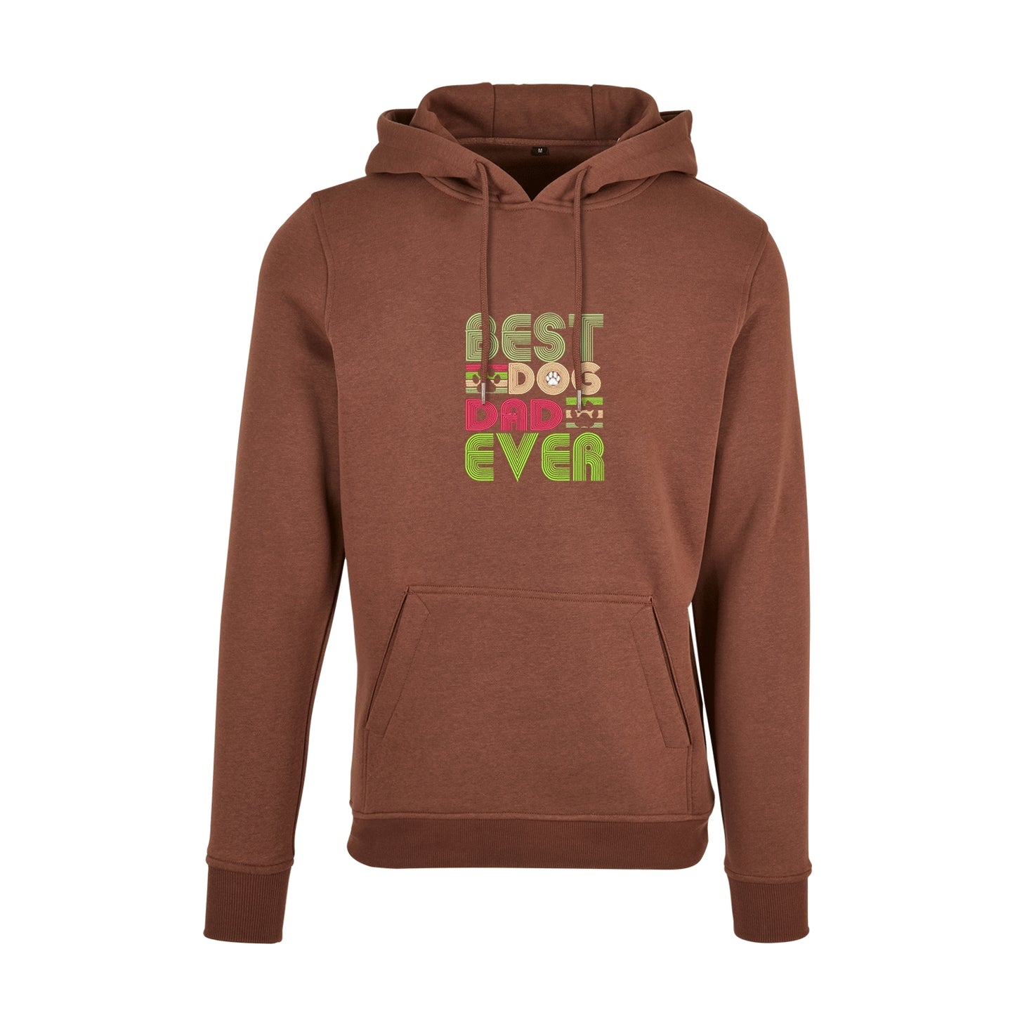 Bluza z kapturem „Best Dog Dad Ever” z haftem | Prezent dla psiarza | Męska bluza z kapturem