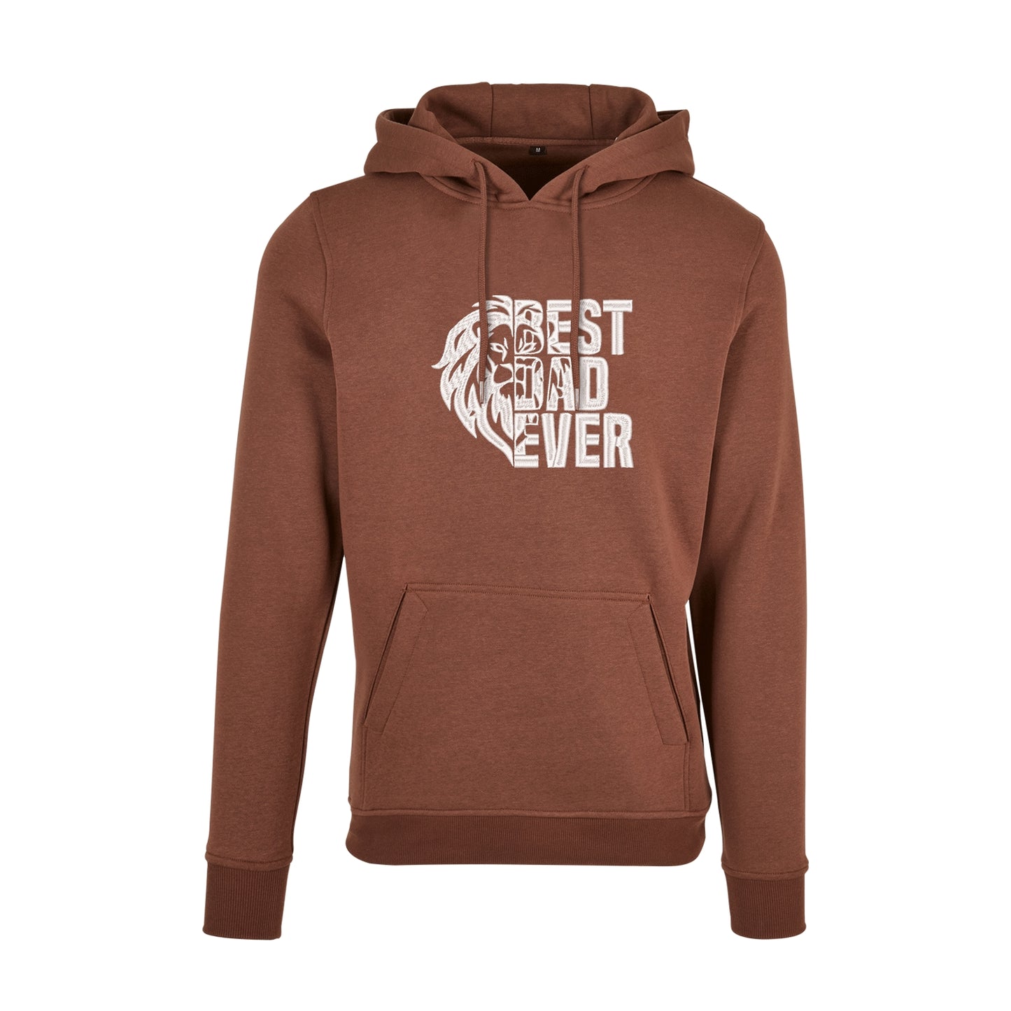 Bluza z kapturem "Lion Best Dad Ever" z haftem | Prezent dla najlepszego taty | Haft komputerowy