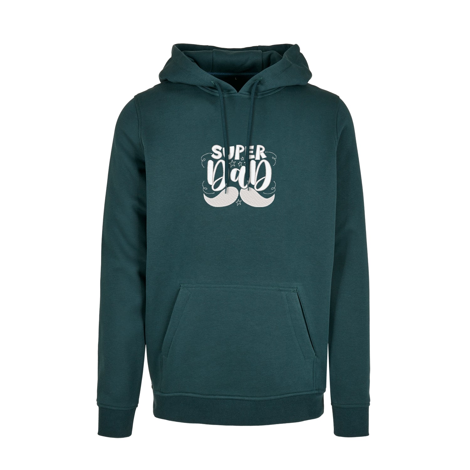 Bluza „Super Dad Father’s Day” z haftem komputerowym – idealny prezent na Dzień Ojca, dostępna w wersji bez kaptura, z kapturem i oversize Haft z radości - nadruki i haft na odzieży Warszawa