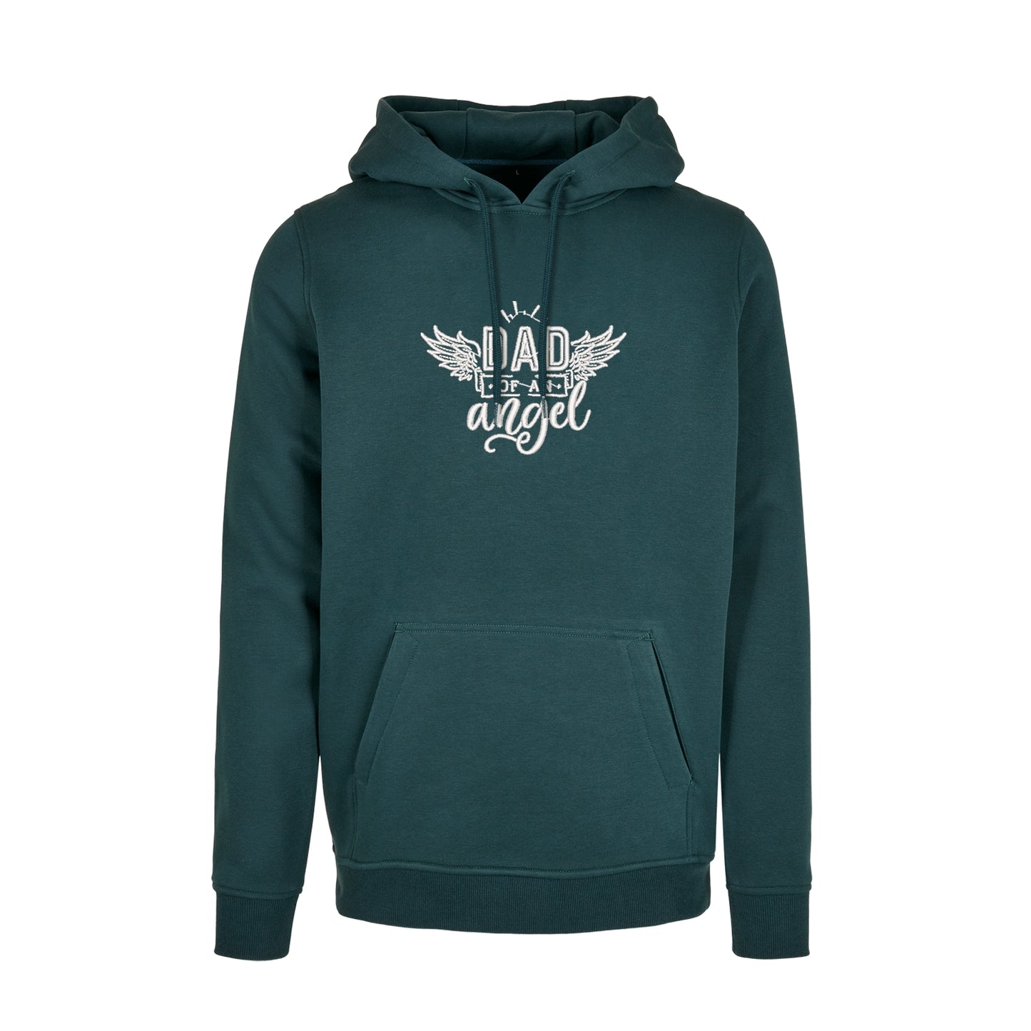Bluza z kapturem „Dad of an Angel” z haftem – wzruszający prezent dla taty aniołka | Pamiątkowa bluza upamiętniająca