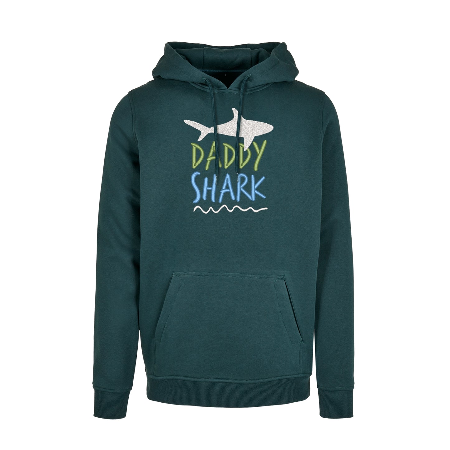Bluza z kapturem z haftem „Daddy Shark” | Prezent dla taty z humorem