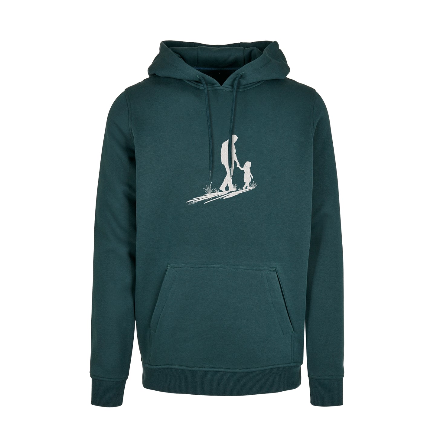 Bluza z kapturem z haftem „Father and Daughter Silhouette” | Emocjonalny prezent dla taty