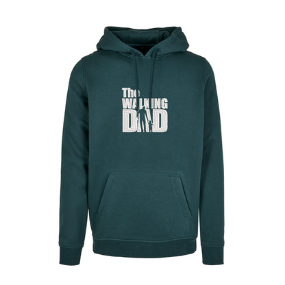 Bluza z kapturem „The Walking Dad” z haftem | Śmieszny prezent dla taty | Bluza z kapturem z oryginalnym wzorem Haft z radości