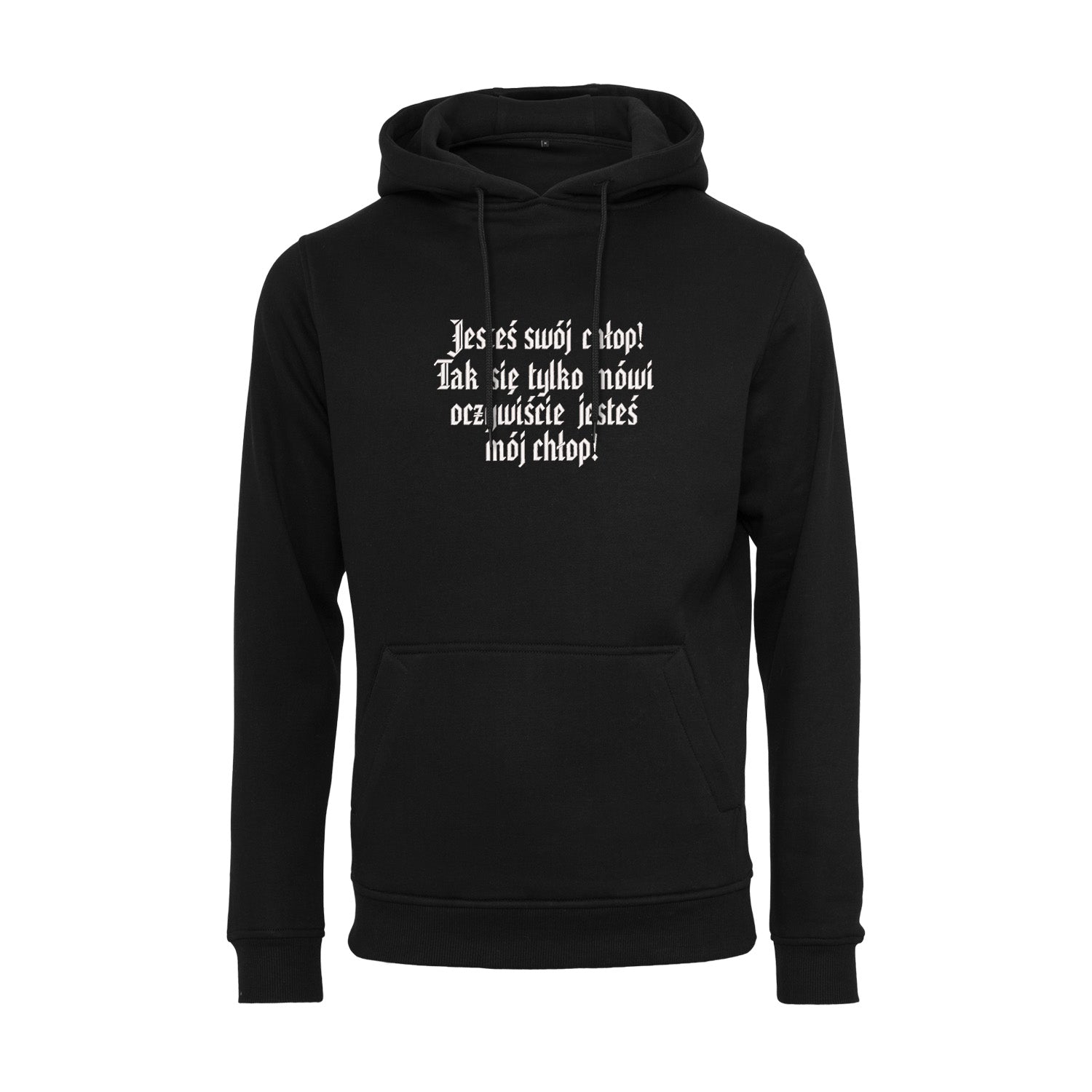 Bluza z haftem 3D „Jesteś swój chłop! Tak się tylko mówi, oczywiście jesteś mój chłop!” Haft z radości - nadruki i haft na odzieży Warszawa