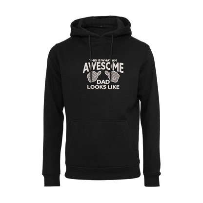 Bluza z kapturem męska "Awesome Dad" z haftem | Prezent dla taty | Wysokiej jakości haft komputerowy Haft z radości