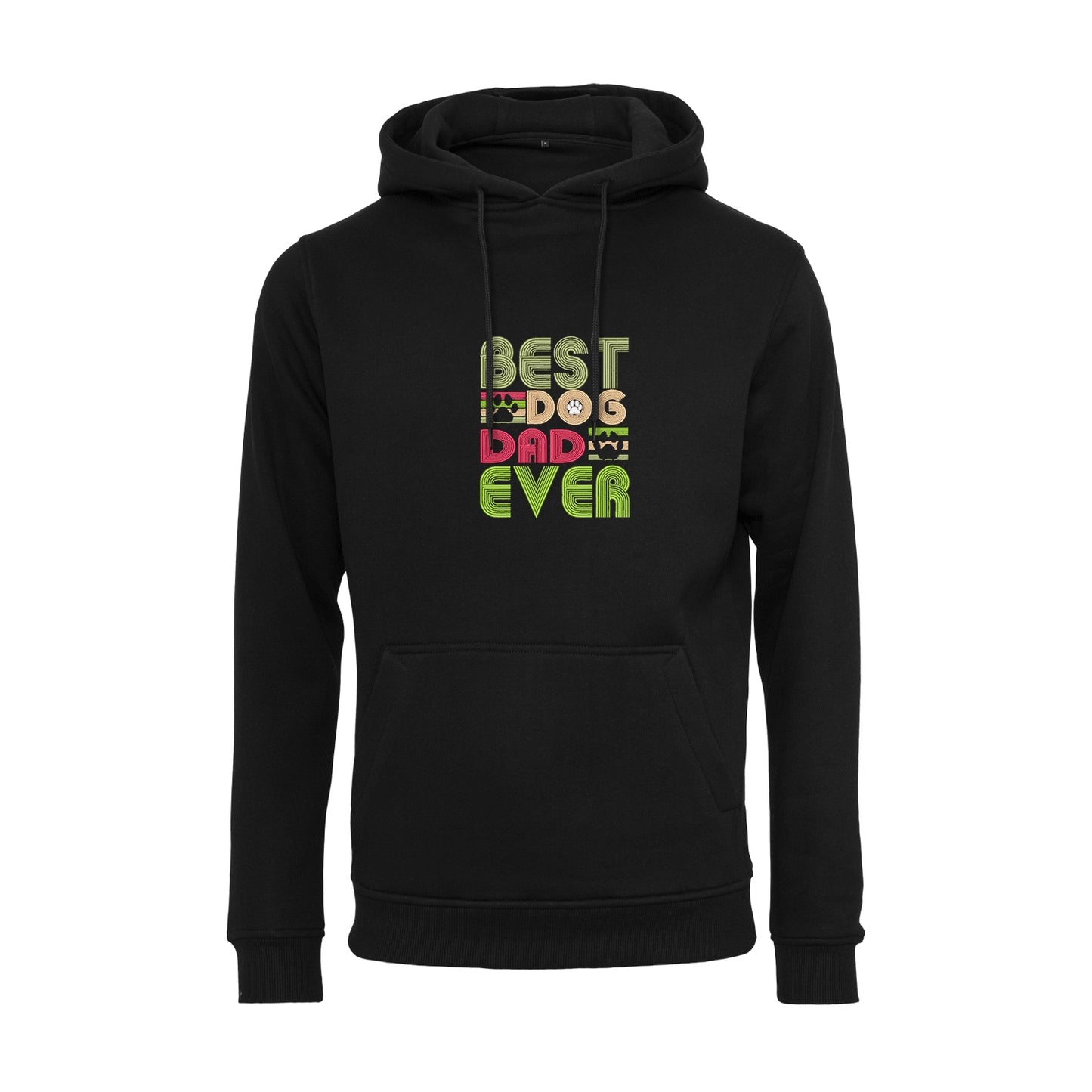 Bluza z kapturem „Best Dog Dad Ever” z haftem | Prezent dla psiarza | Męska bluza z kapturem