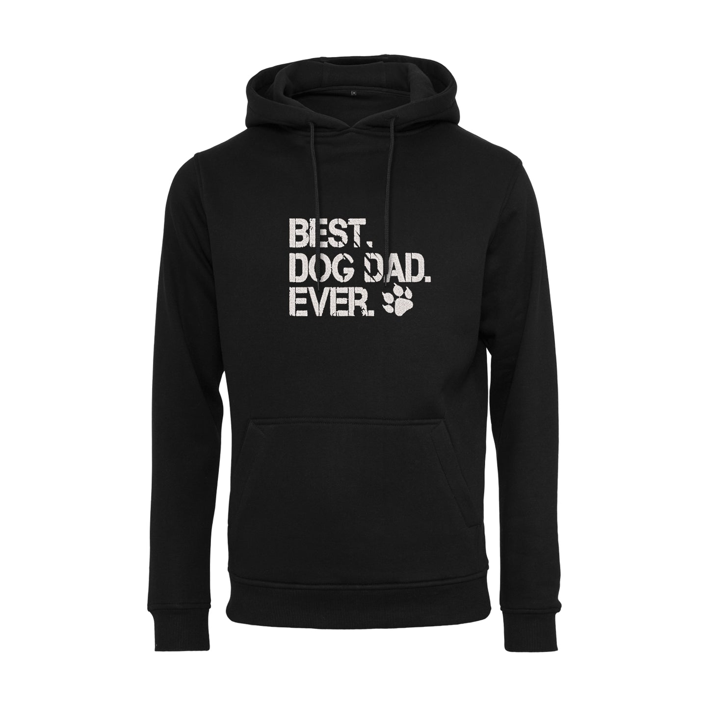 Bluza z kapturem „Best Dog Dad Ever 2” z haftem | Prezent dla psiarza | Męska bluza z kapturem