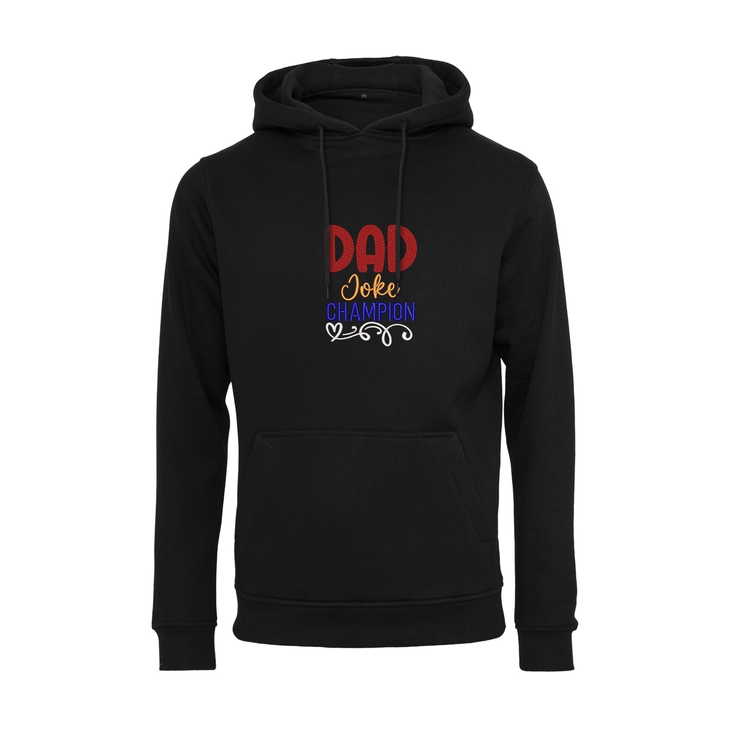 Bluza z kapturem „Dad Joke Champion” z haftem – śmieszny prezent dla taty z poczuciem humoru Haft z radości
