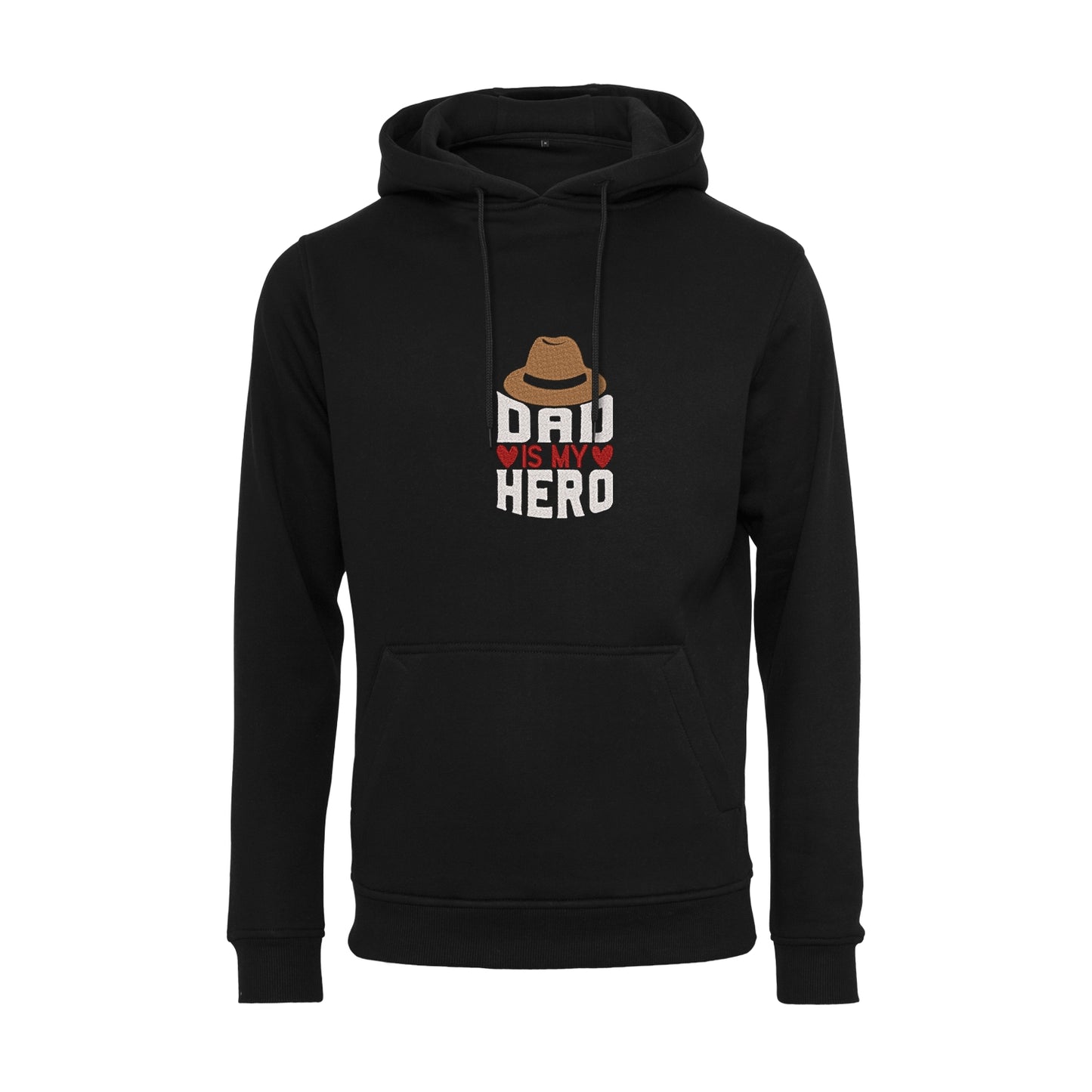 Bluza z kapturem „Dad is My Hero” z haftem komputerowym – idealna na prezent dla taty