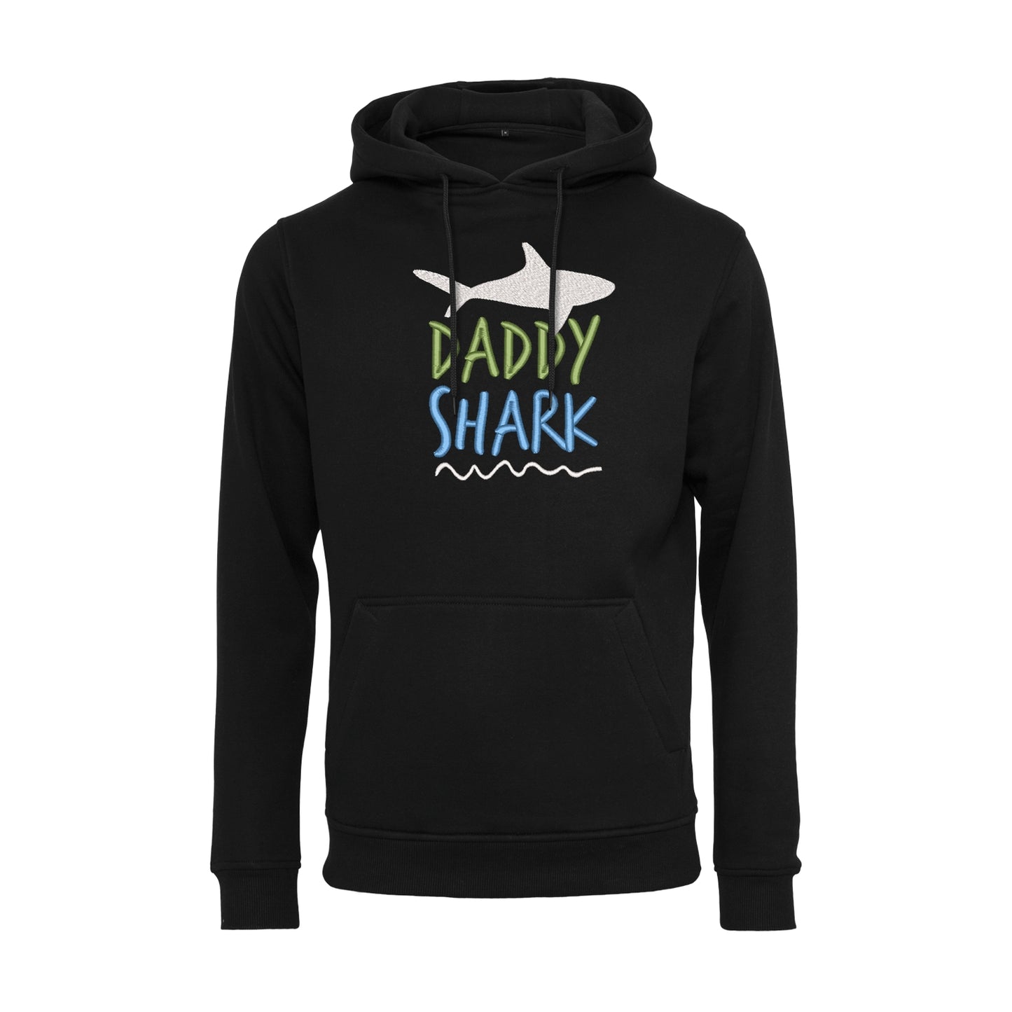 Bluza z kapturem z haftem „Daddy Shark” | Prezent dla taty z humorem