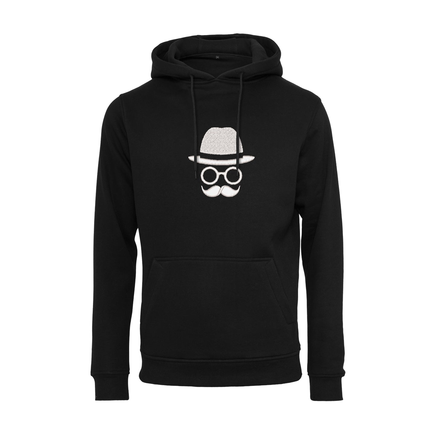 Bluza z kapturem z haftem „Father with Moustache” | Stylowy prezent dla taty z charakterem