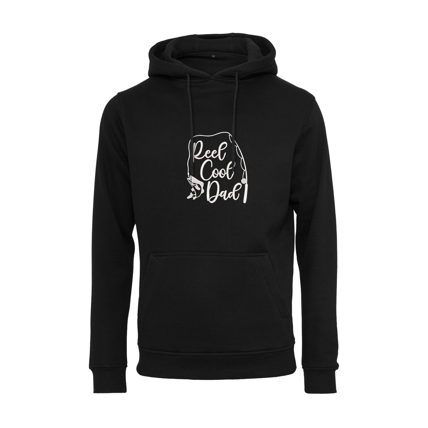 Bluza z kapturem „Reel Cool Dad” z haftem | Prezent dla wędkarza | Bluza z kapturem dla taty