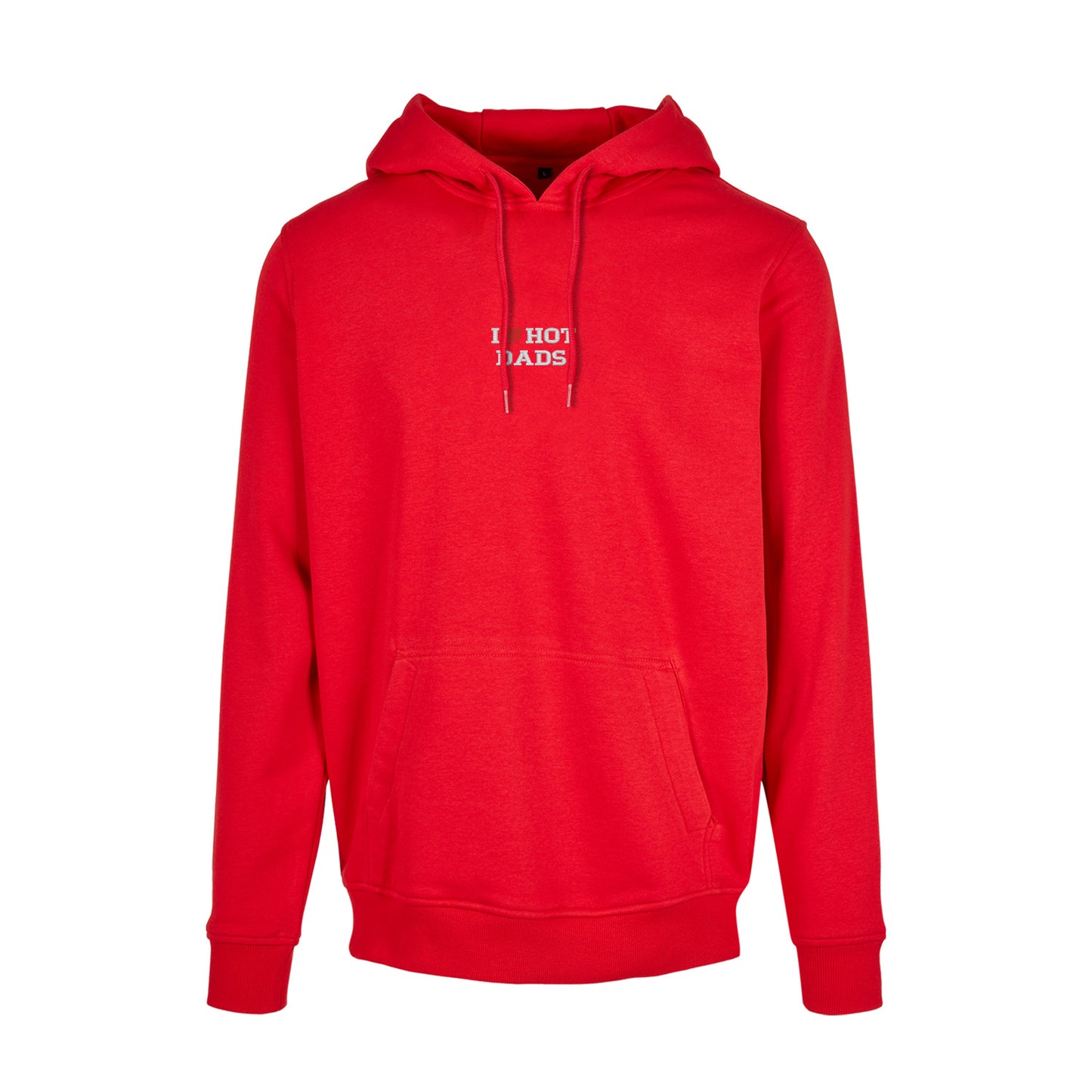 Bluza I LOVE HOT DADS z haftem – klasyczna, z kapturem lub oversize Haft z radości - nadruki i haft na odzieży Warszawa