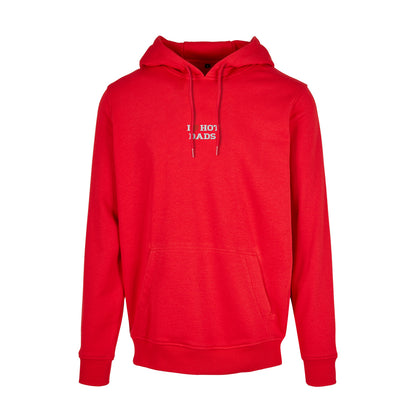 Bluza I LOVE HOT DADS z haftem – klasyczna, z kapturem lub oversize Haft z radości - nadruki i haft na odzieży Warszawa