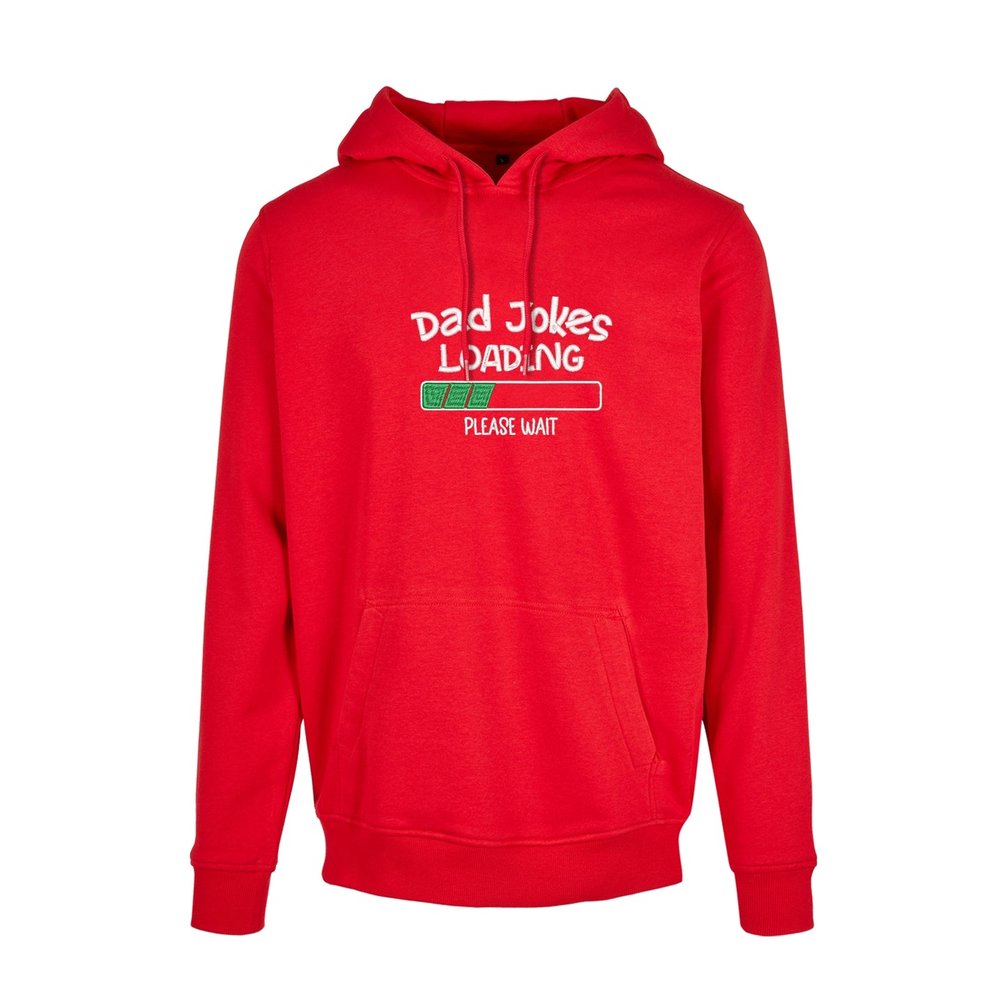 Bluza z kapturem z haftem „Dad Jokes Embroidery” – prezent dla taty z humorem | Śmieszna bluza dla ojca