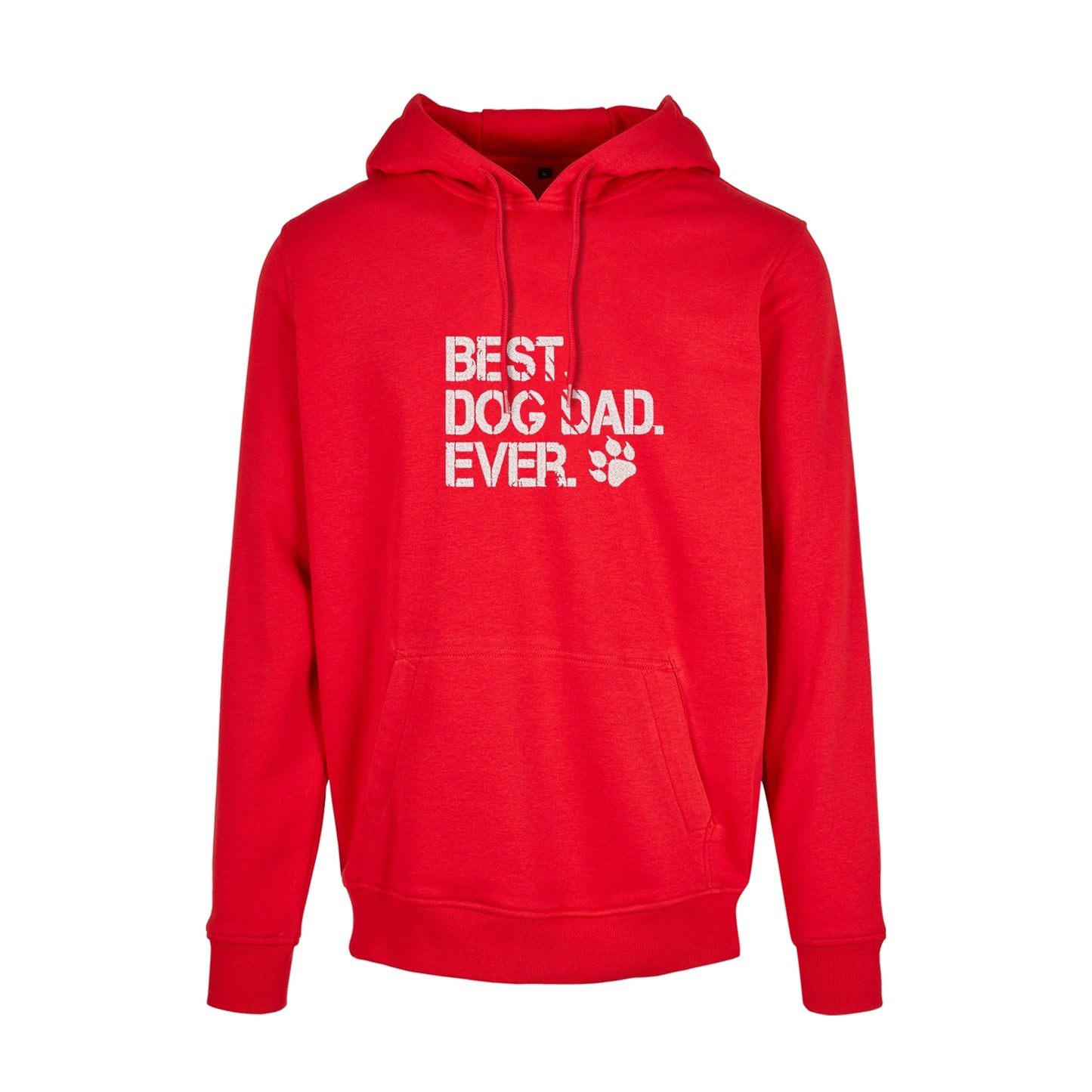 Bluza z kapturem „Best Dog Dad Ever 2” z haftem | Prezent dla psiarza | Męska bluza z kapturem